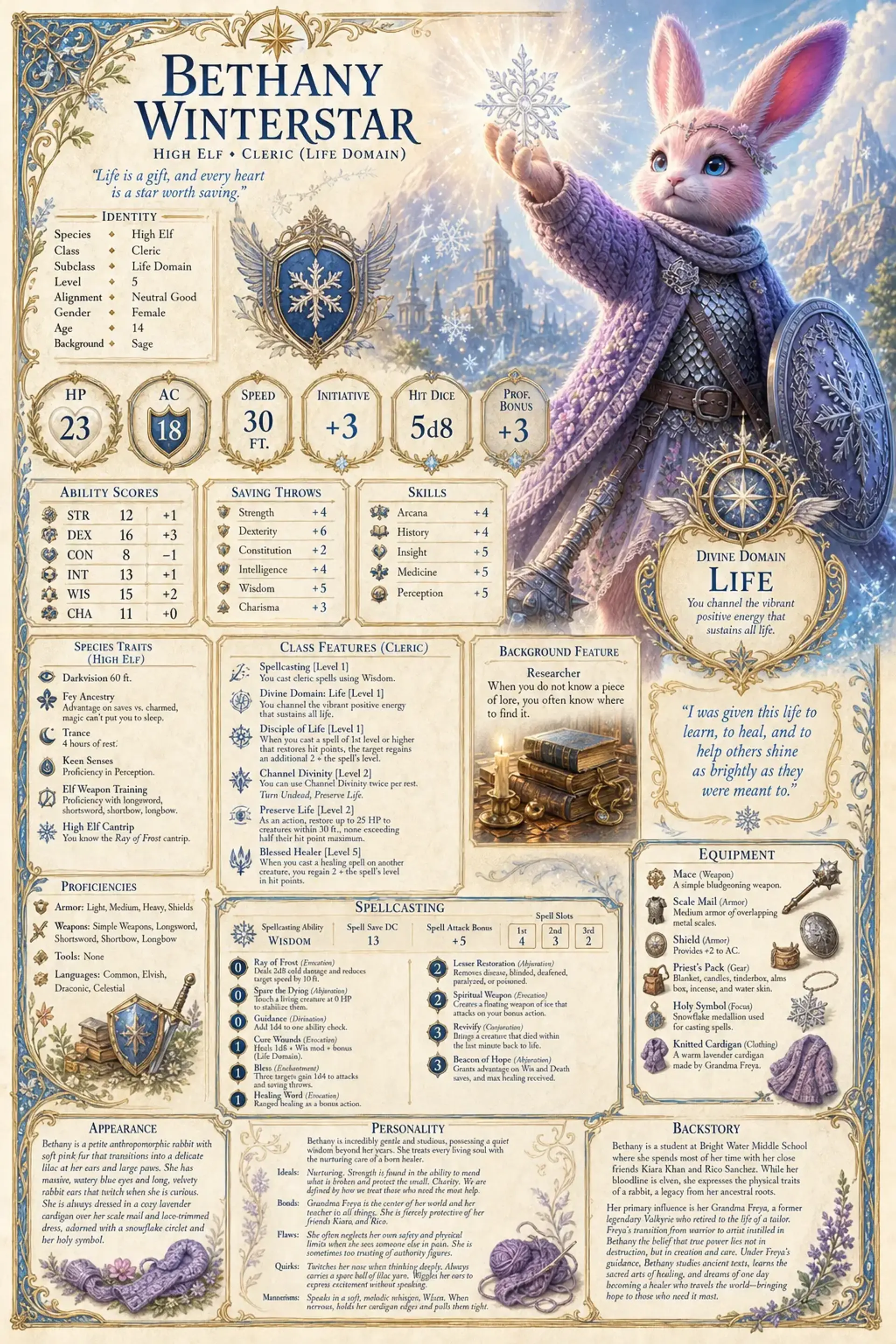 Character Sheet