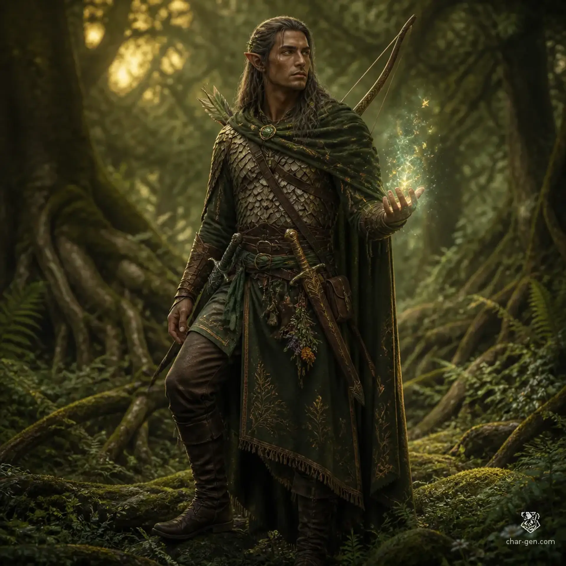Aethril - AI-generated fantasy Character
