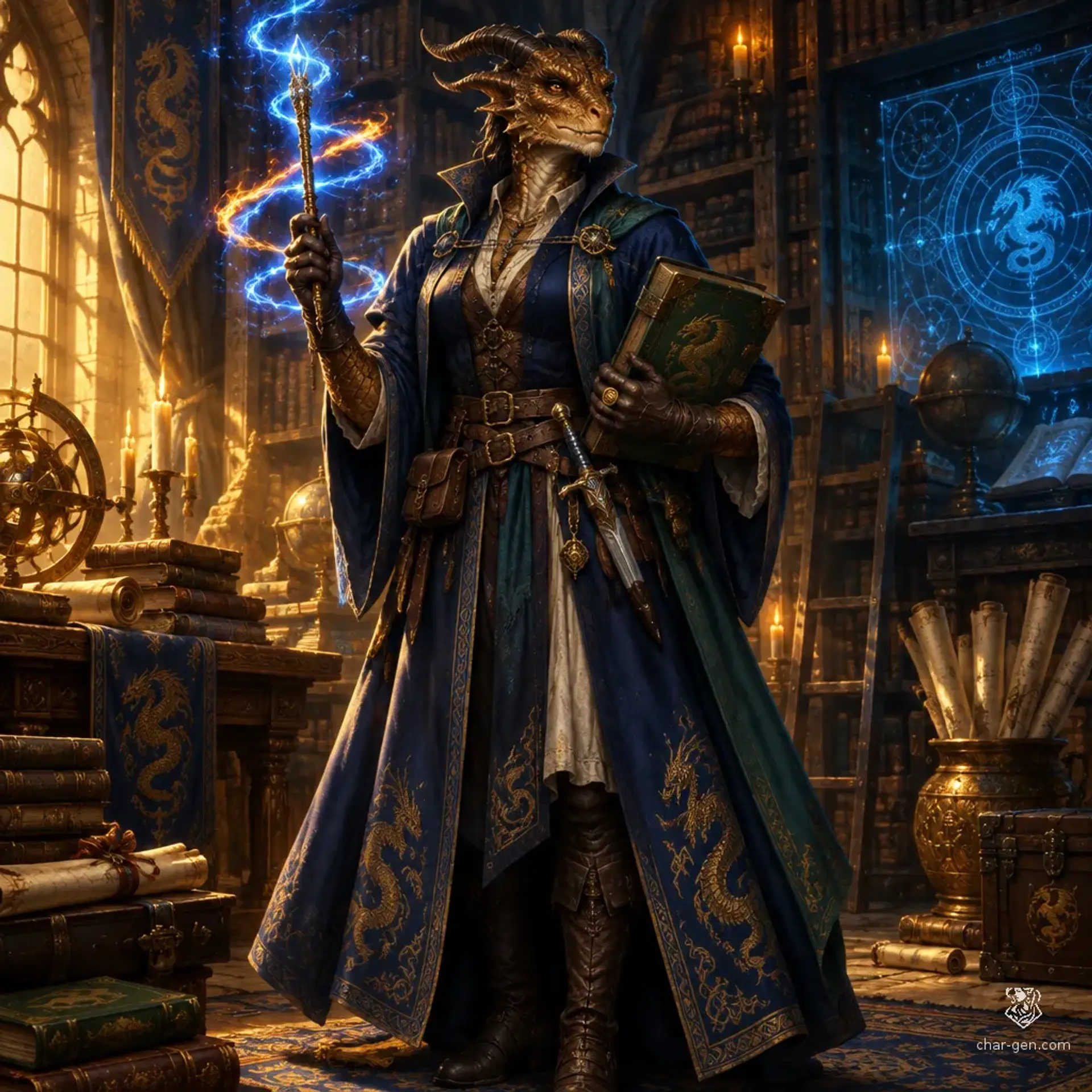 Mzekhuala Daramis - AI-generated fantasy Character