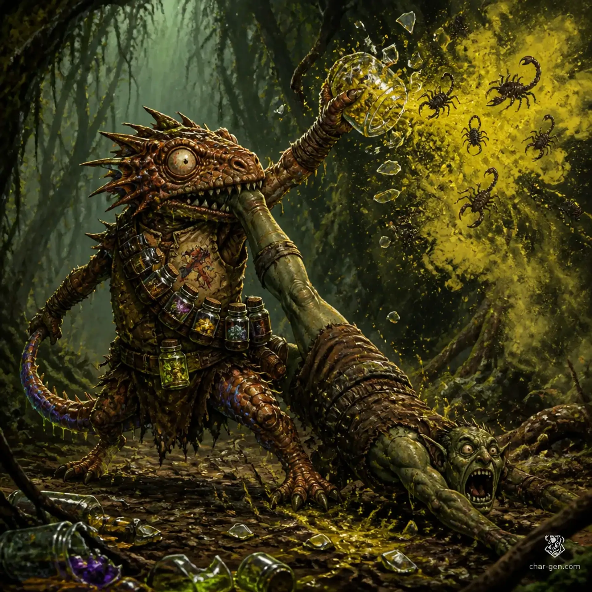 Snark the Chaotic - AI-generated fantasy Monster