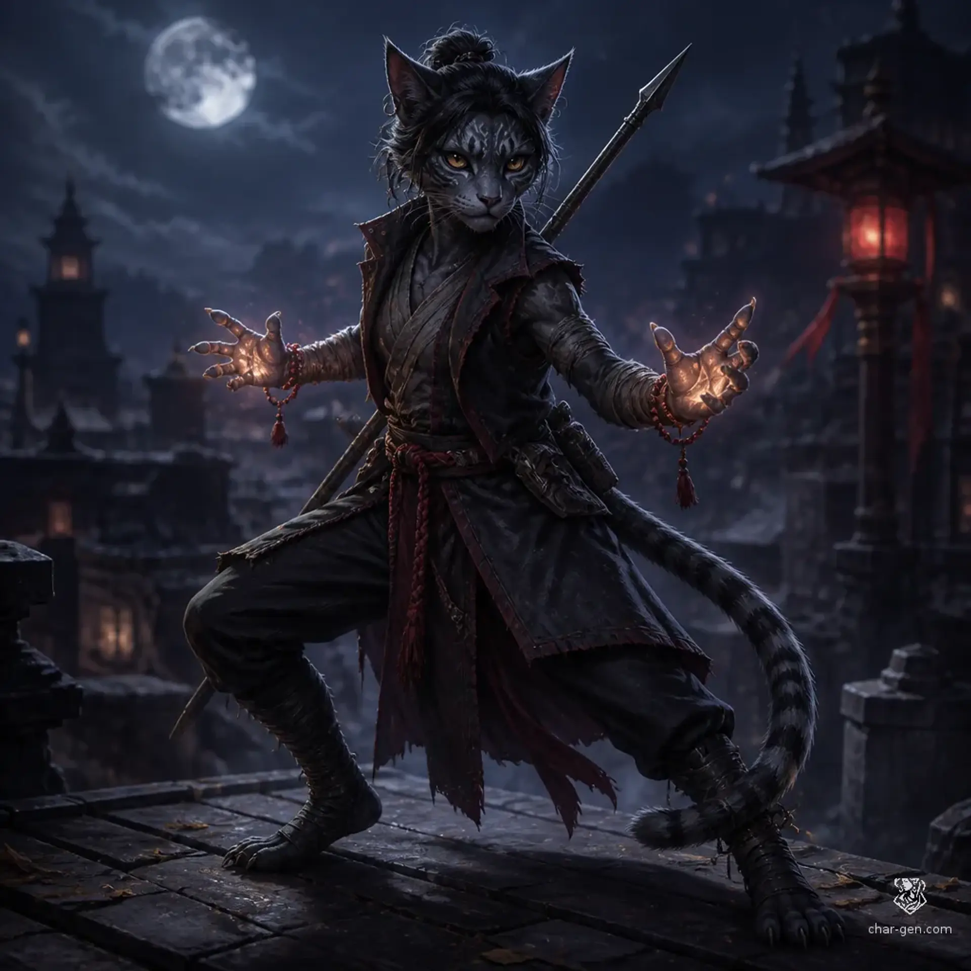 Metathi Asorra - AI-generated fantasy Character