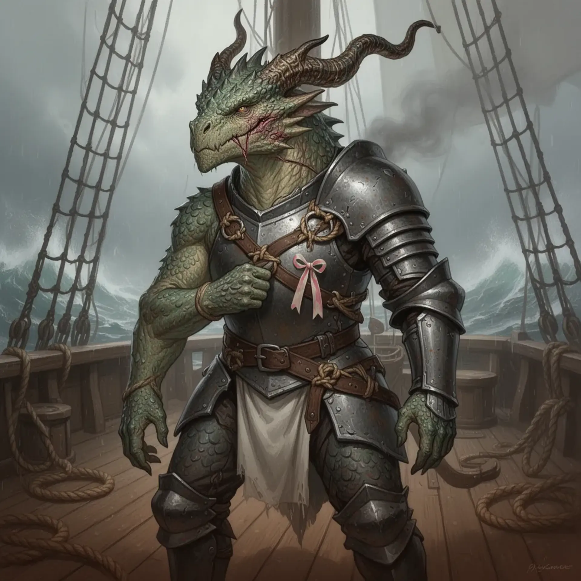 Captain Harthun Verek - AI-generated fantasy NPC