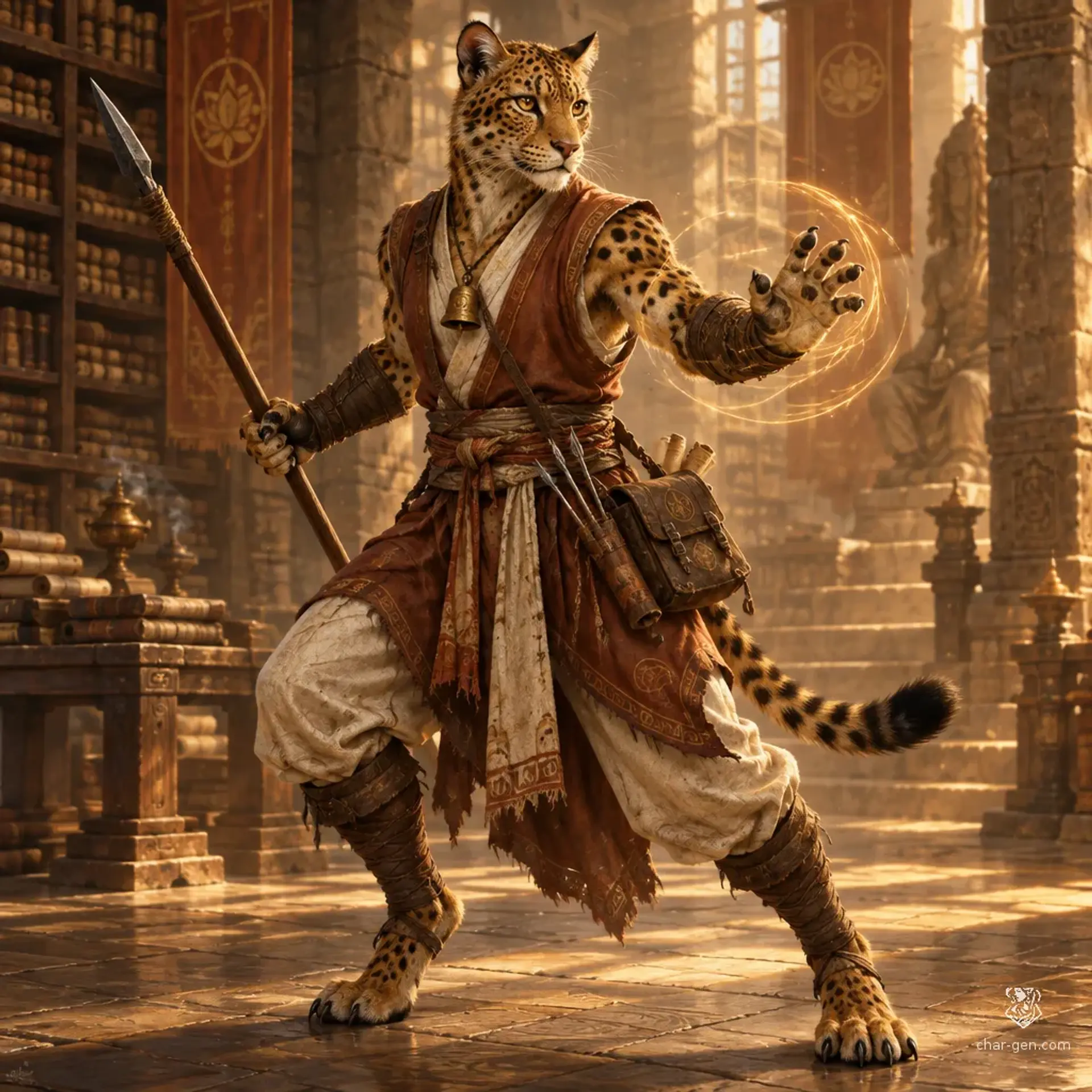 Seshat-of-the-Reed - AI-generated fantasy Character