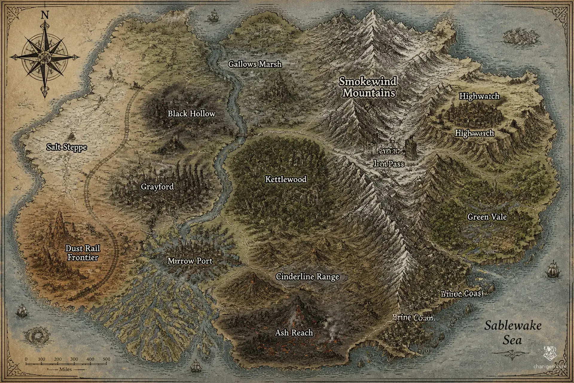 Emberwold - AI-generated fantasy World