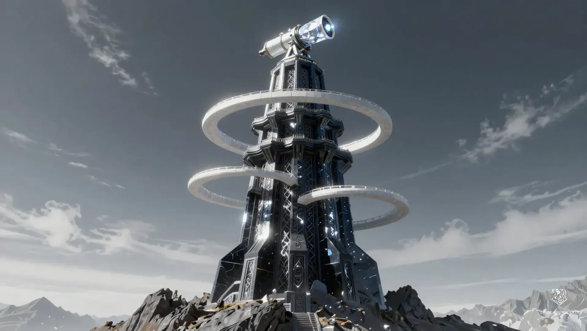 The Highgate Observatory - AI-generated fantasy Building