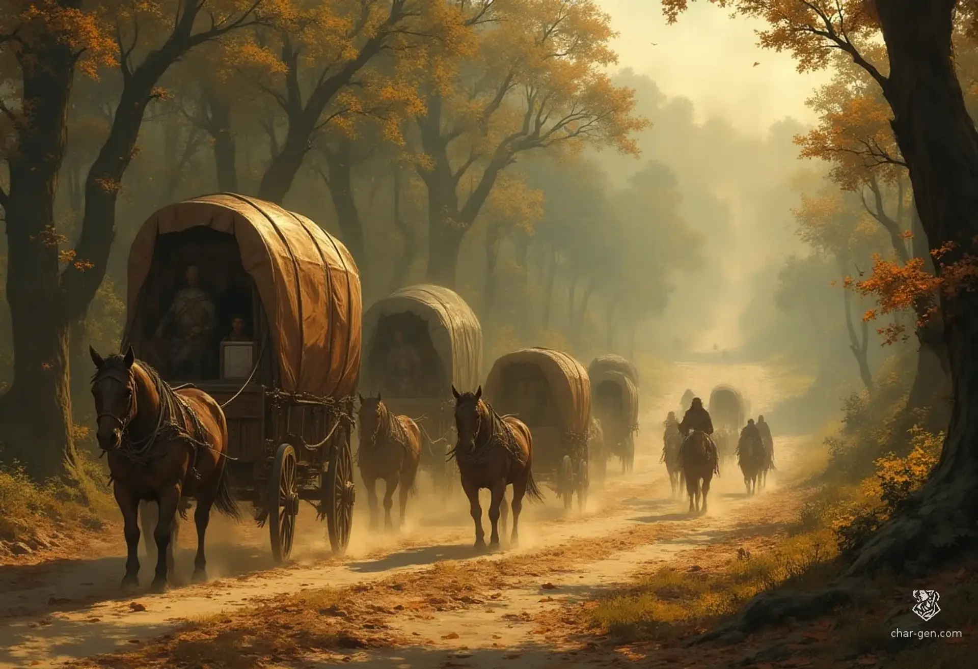 The Wayfarer's Ring - AI-generated fantasy Settlement