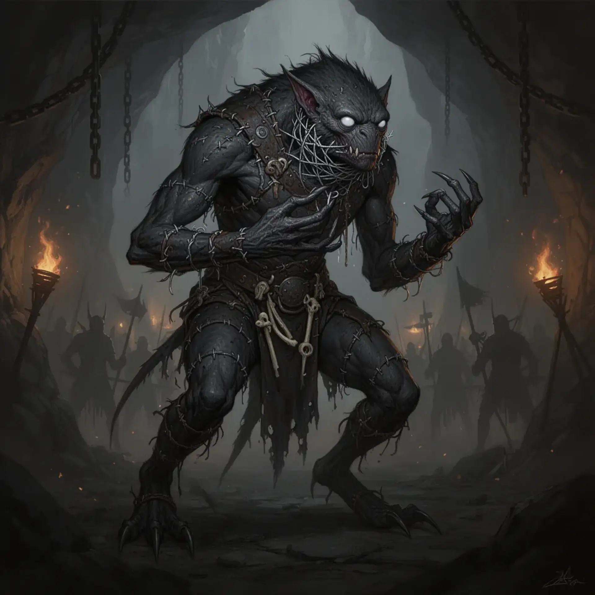 Rhork the Muted - AI-generated fantasy NPC