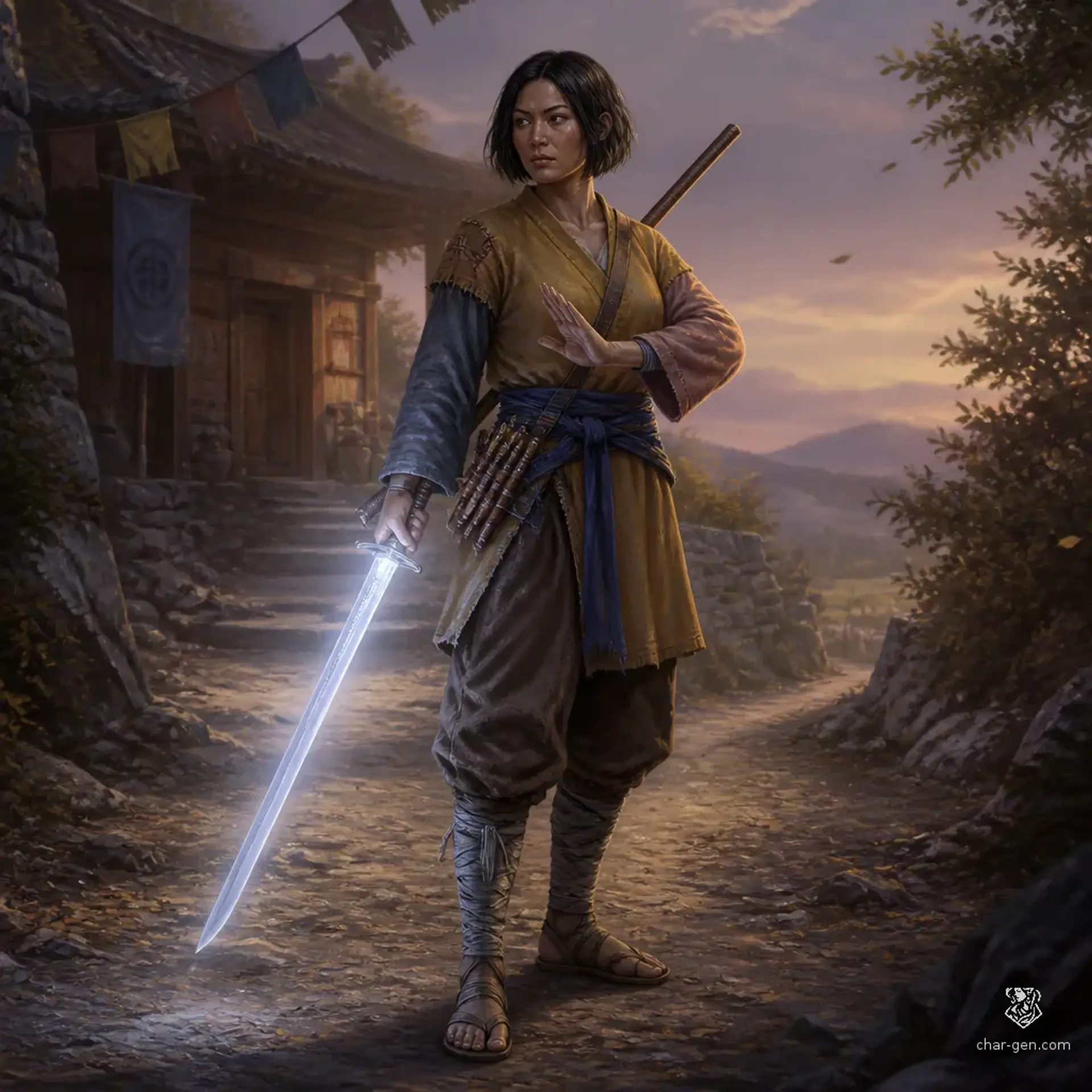 Yellow - AI-generated fantasy Character
