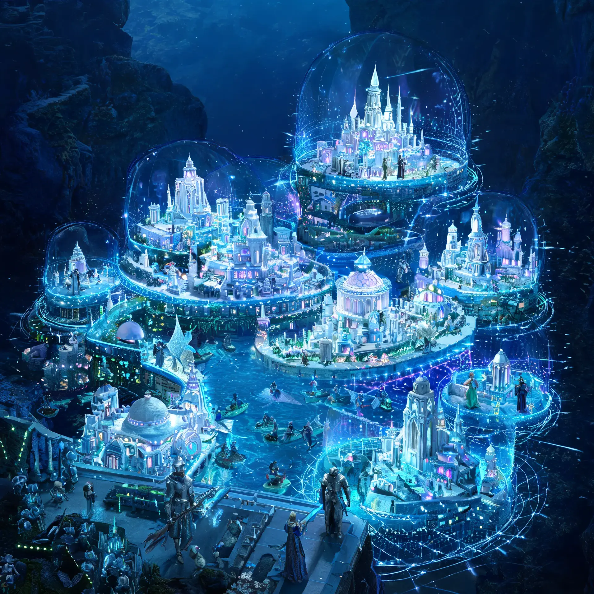 Neranthys, Deep Jewel of the Lower Isles - AI-generated fantasy Settlement