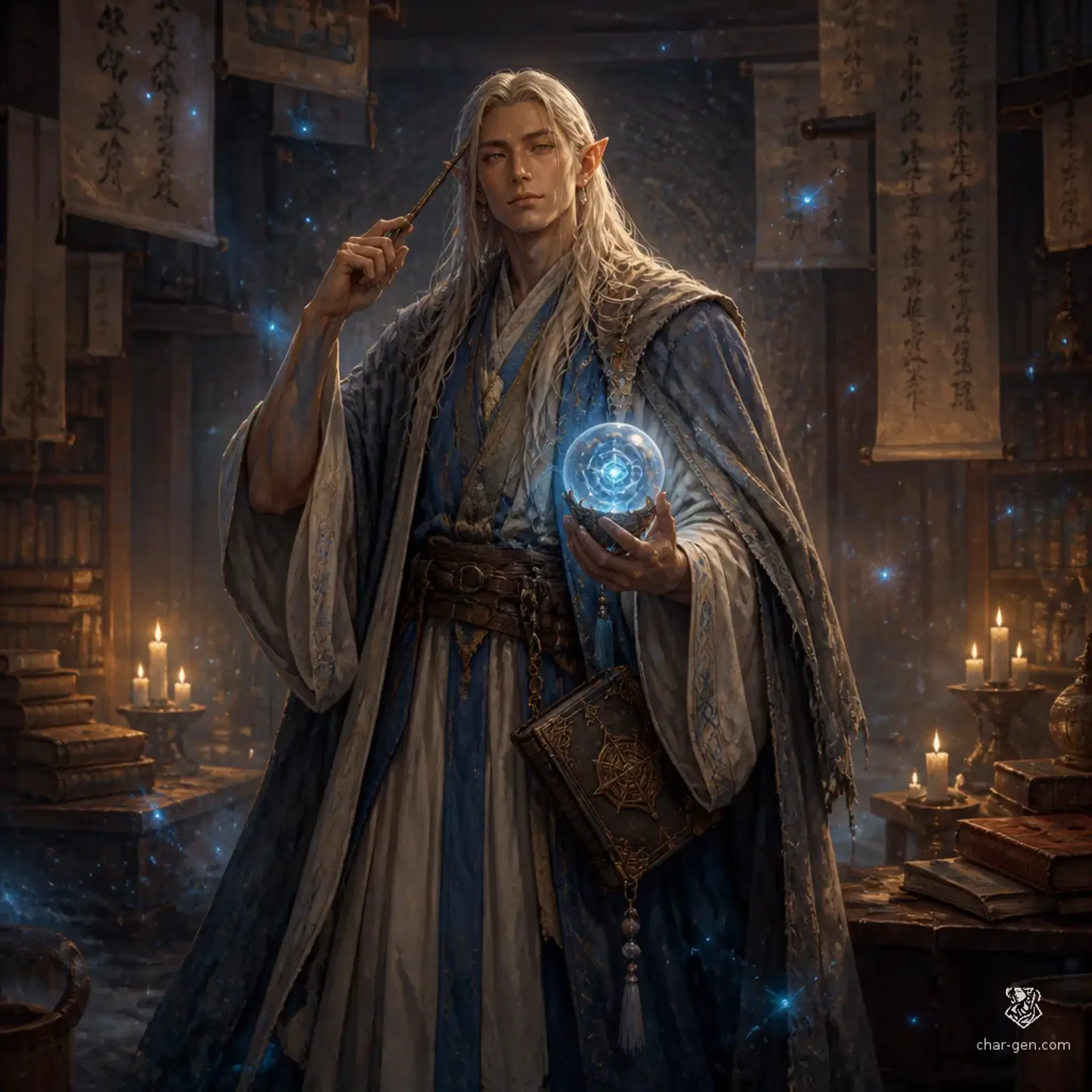 Zander - AI-generated fantasy Character