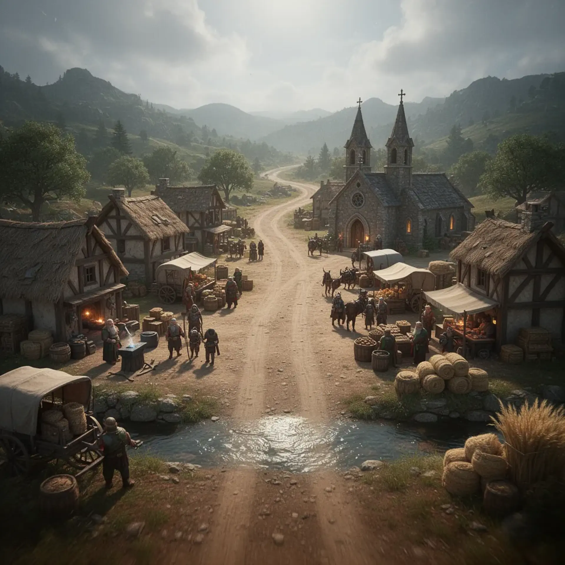 Strumball - AI-generated fantasy Settlement