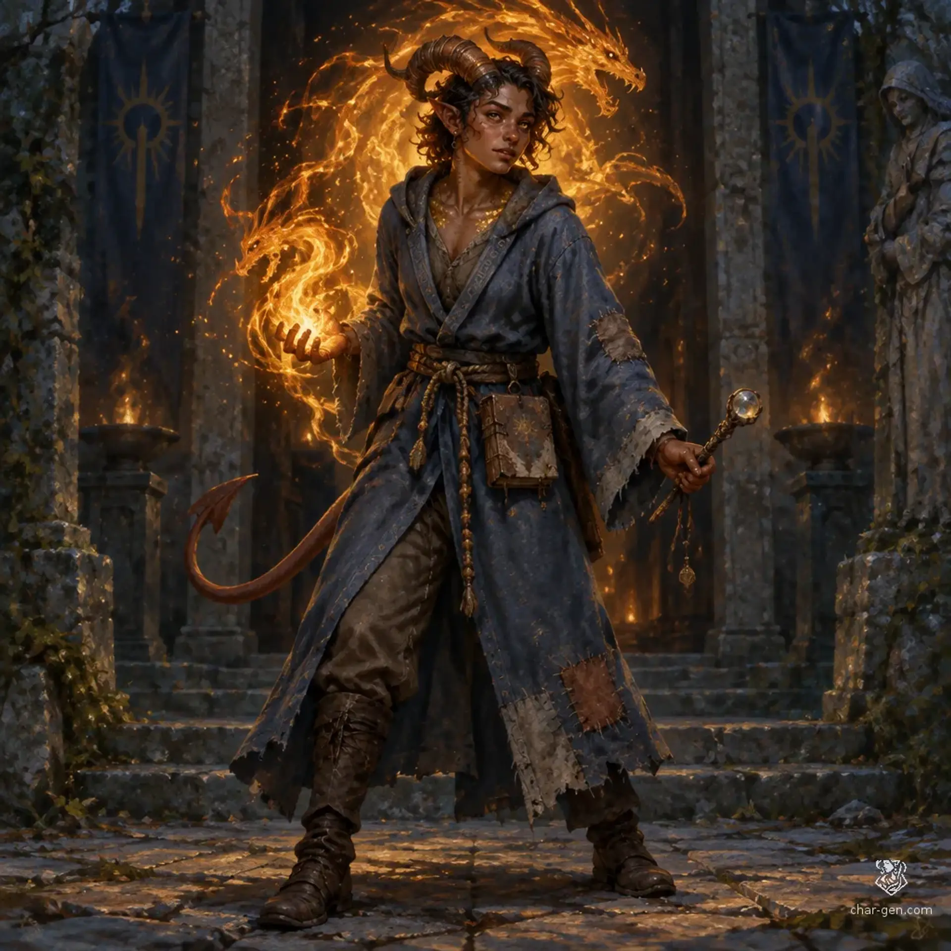 Wryen - AI-generated fantasy Character