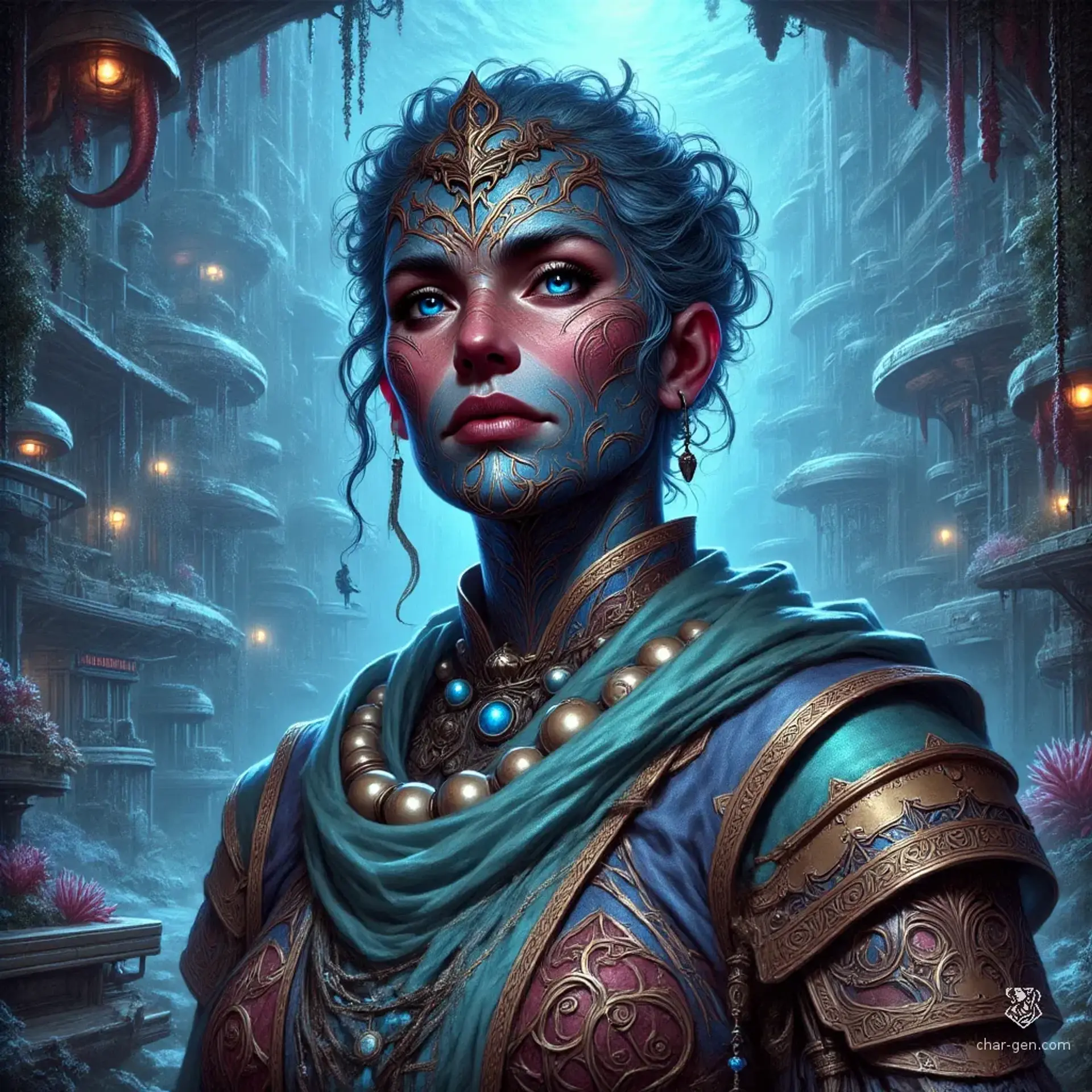 Luminbarrow - AI-generated fantasy Settlement