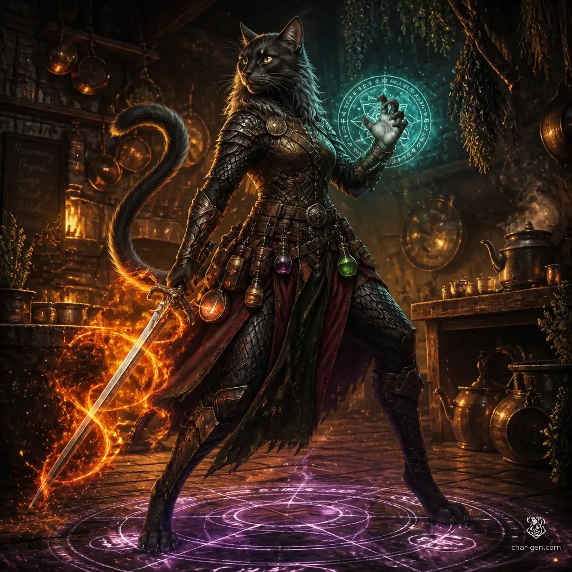 Сафа Н'Дайя - AI-generated fantasy Character