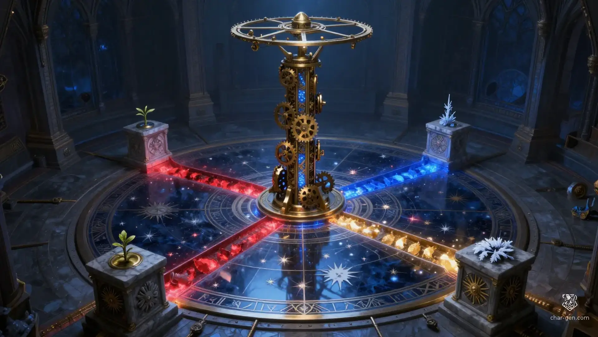 The Celestial Chronometer of Xyleth - AI-generated fantasy Puzzle
