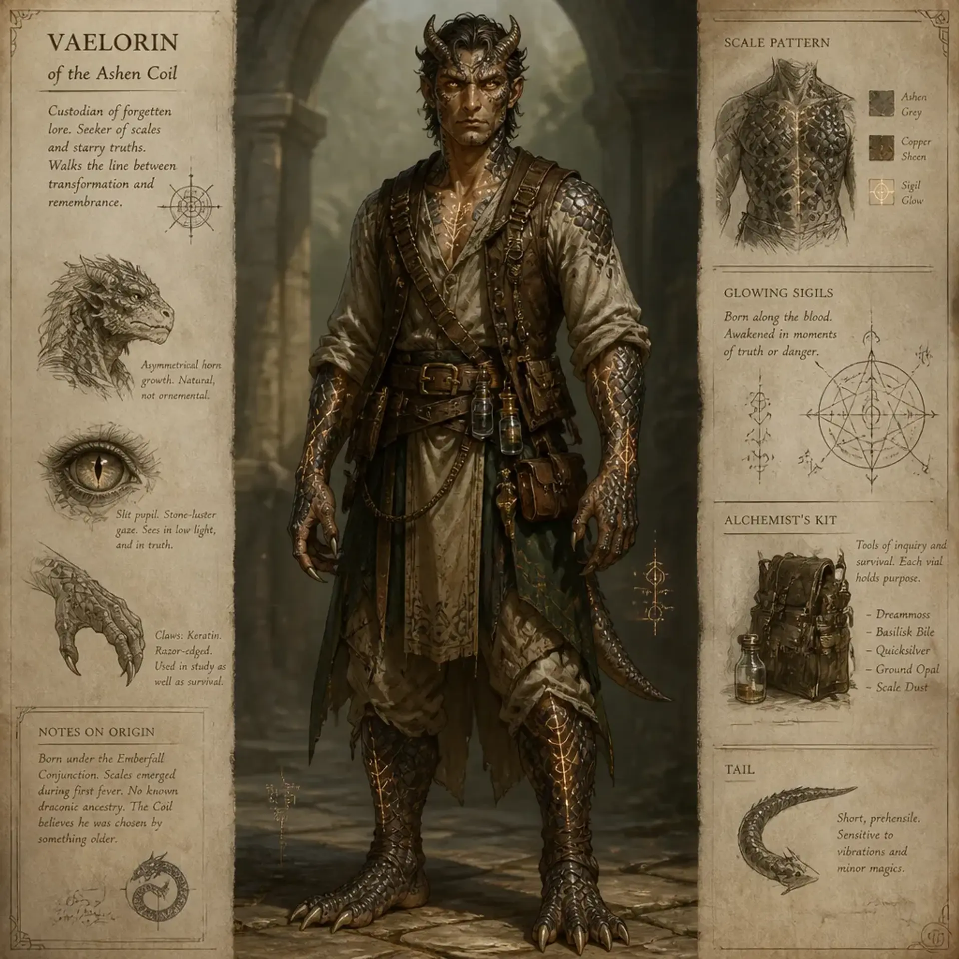 Hollowscale - AI-generated fantasy Species
