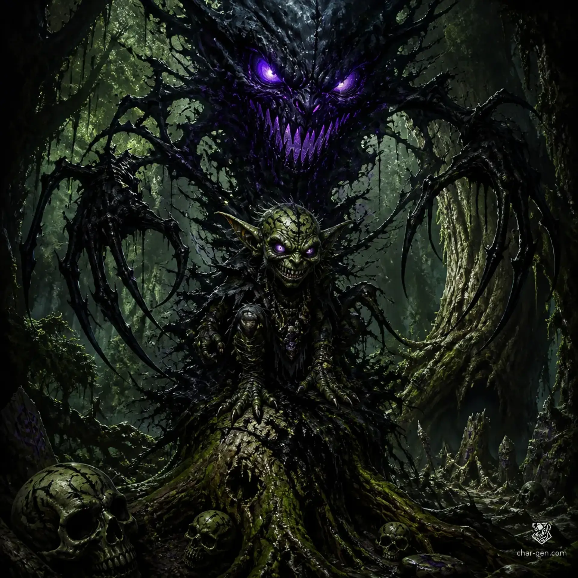 Gubble the Shadow-Clad - AI-generated fantasy Monster