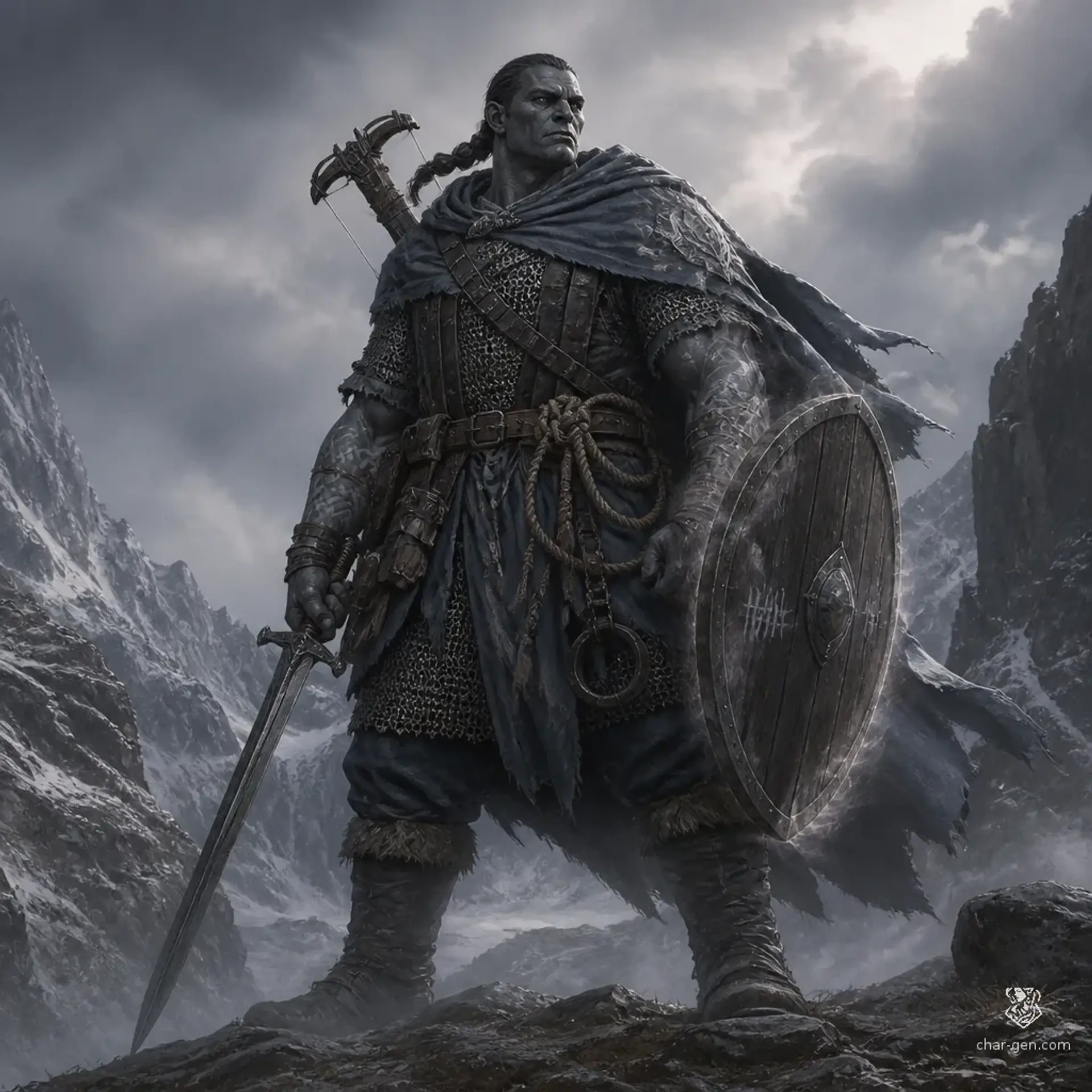 Kenzu Brask - AI-generated fantasy Character