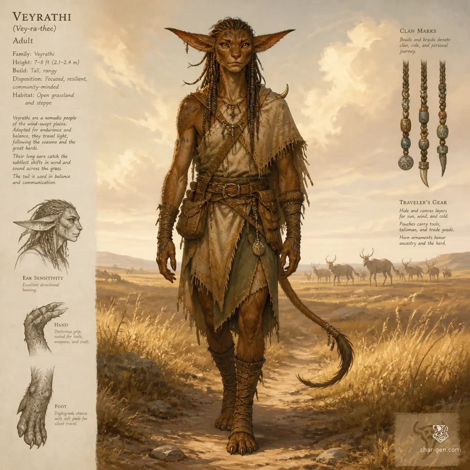 Veyrathi - AI-generated fantasy Species