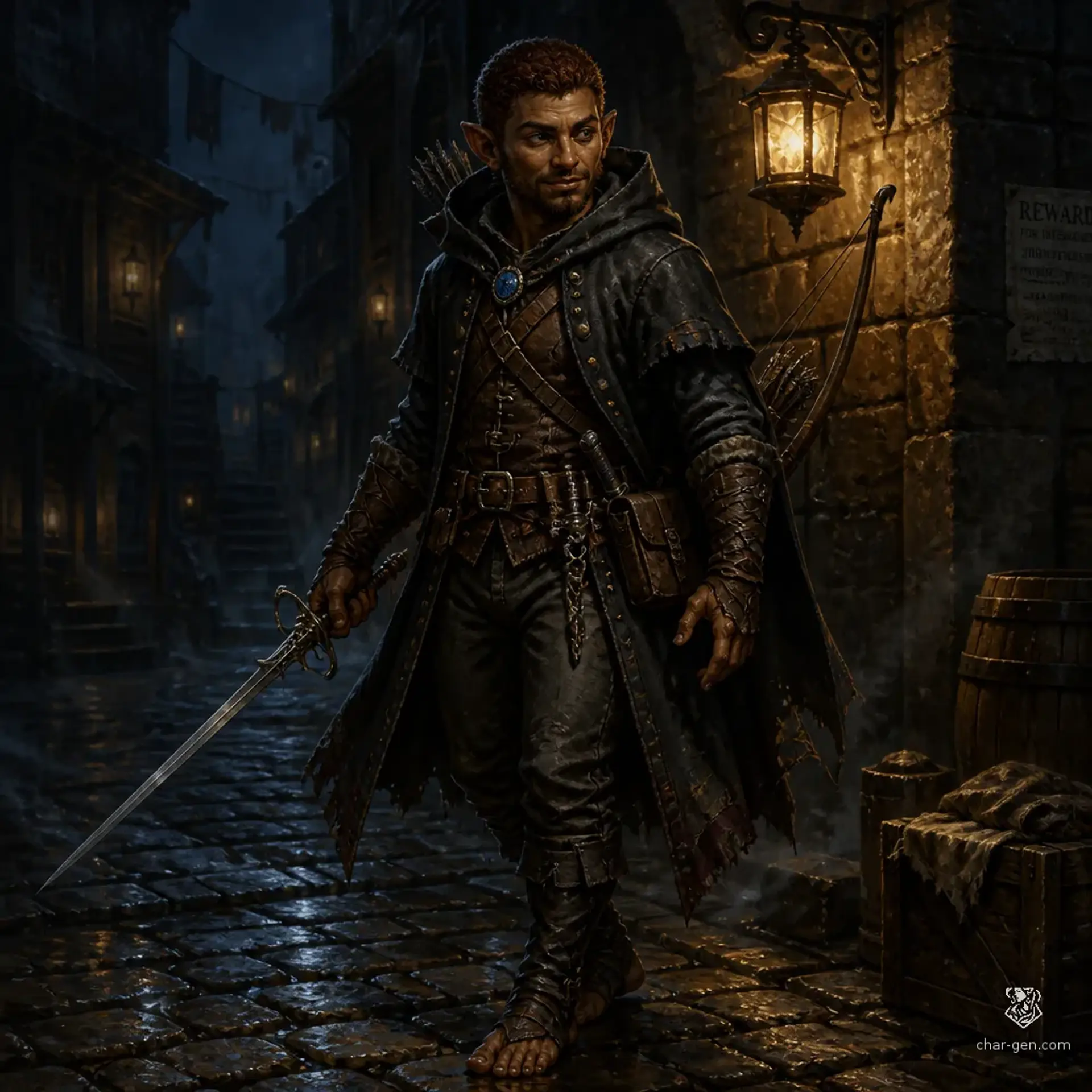 Tavros Pekk - AI-generated fantasy Character