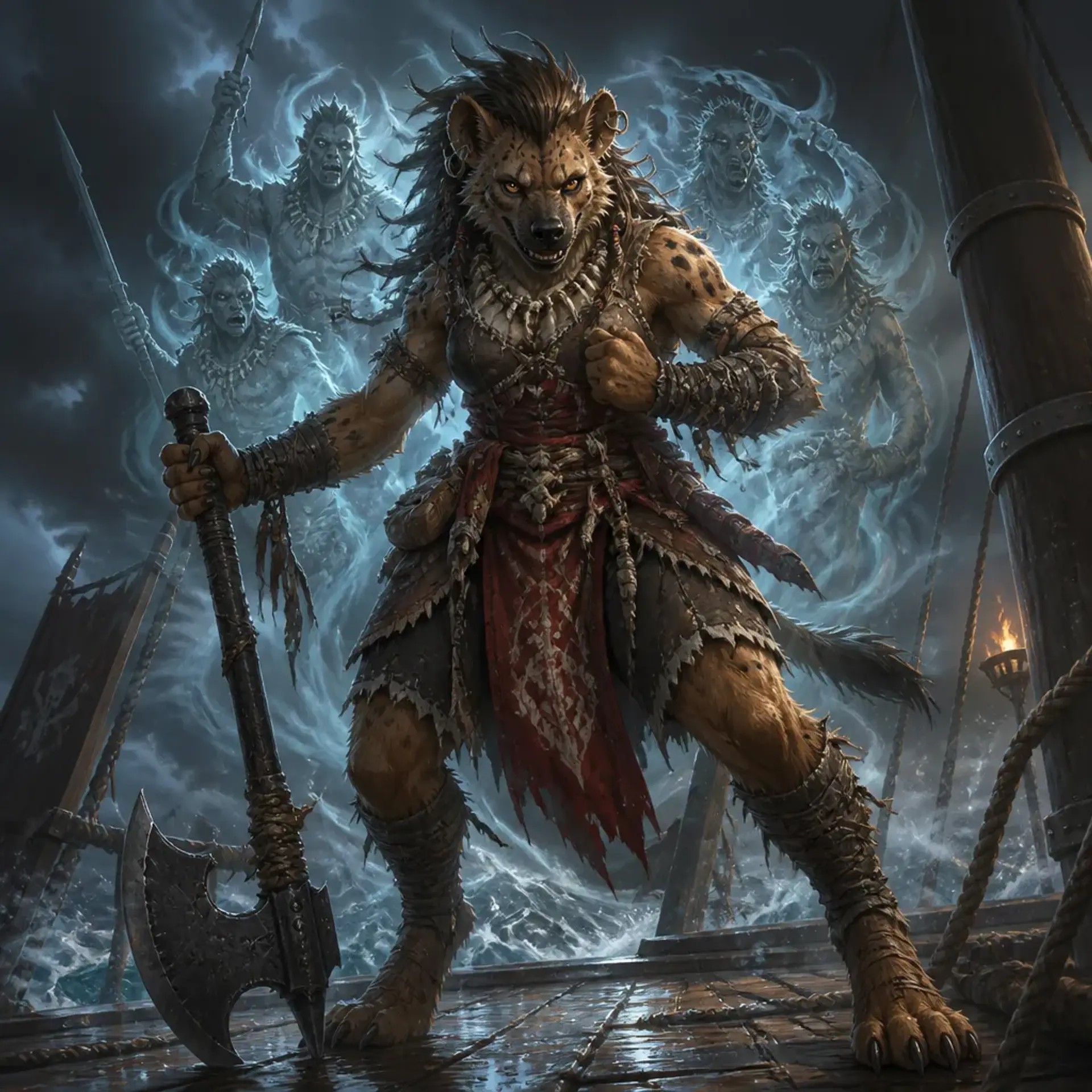 Vrazka Blackmaw - AI-generated fantasy Character