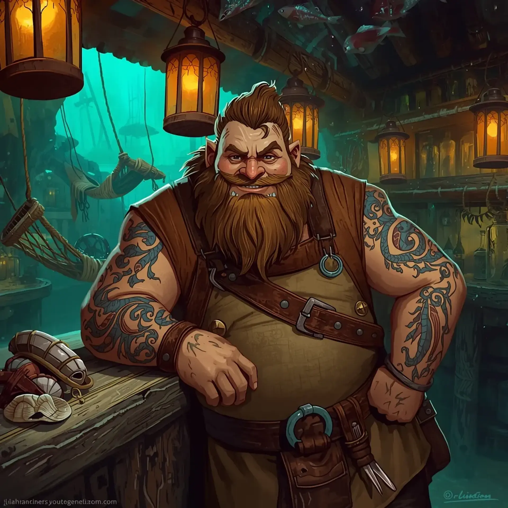 The Bilge - AI-generated fantasy Tavern