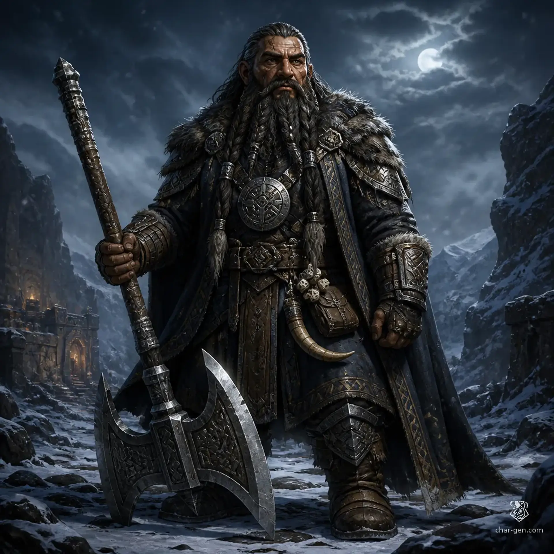 Grimarr Ironhide - AI-generated fantasy Character