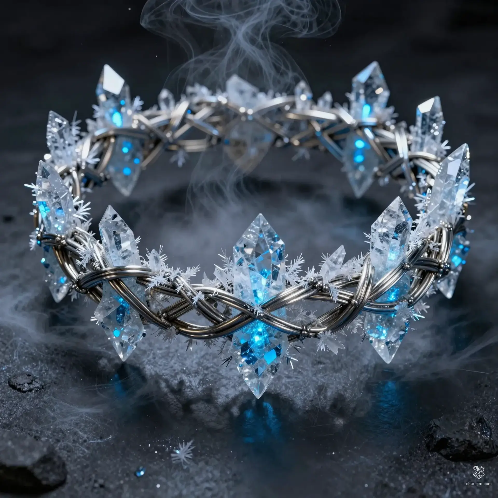 Frost-Weaver's Aureole - AI-generated fantasy Magic Item