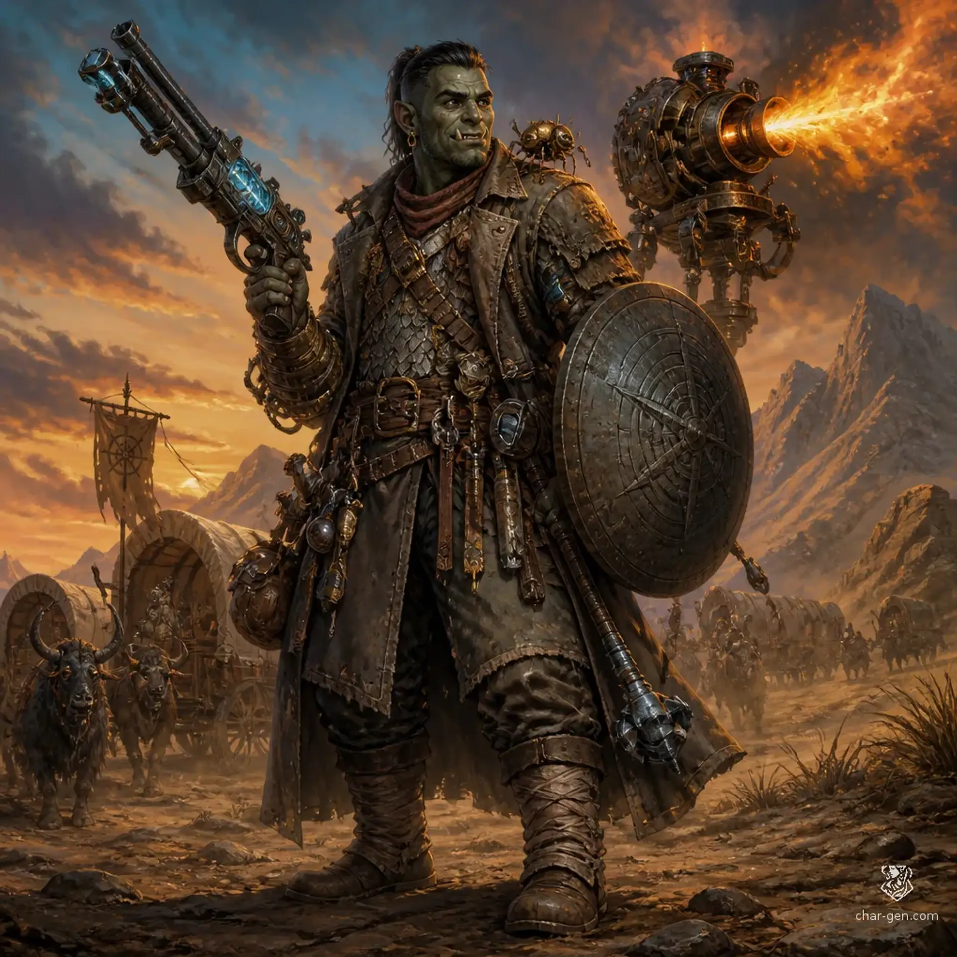 Ruk Dajan - AI-generated fantasy Character