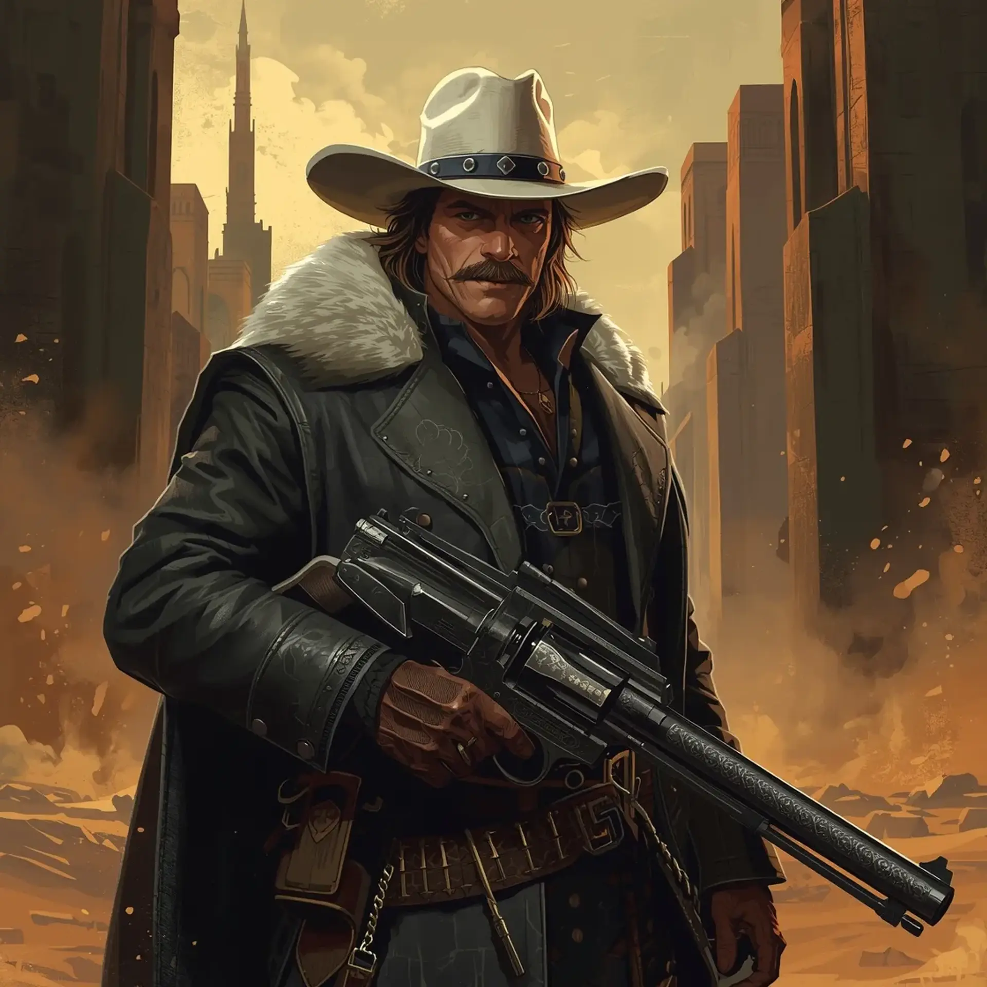 Ezrus Iles - AI-generated fantasy Character