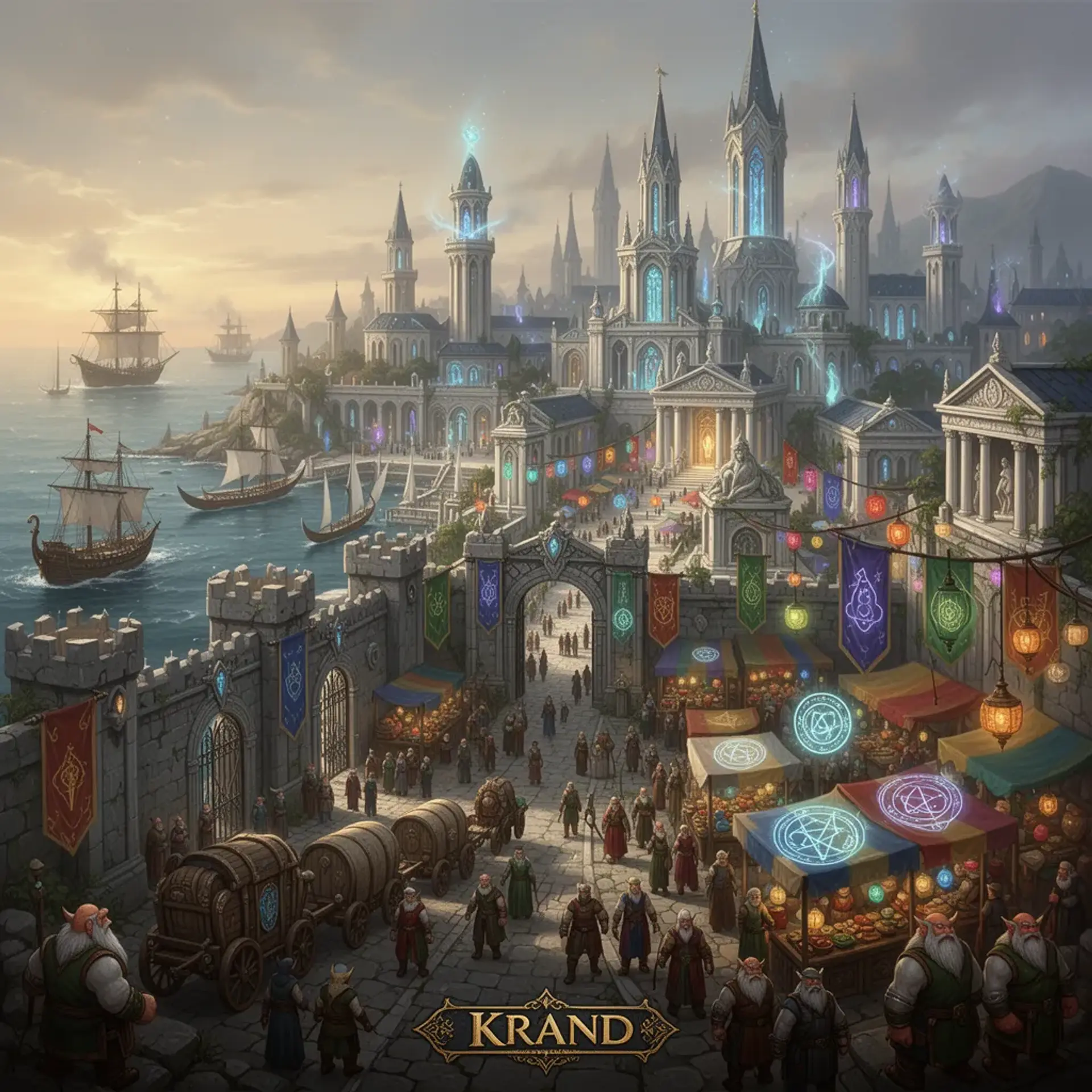 Krand - AI-generated fantasy Settlement