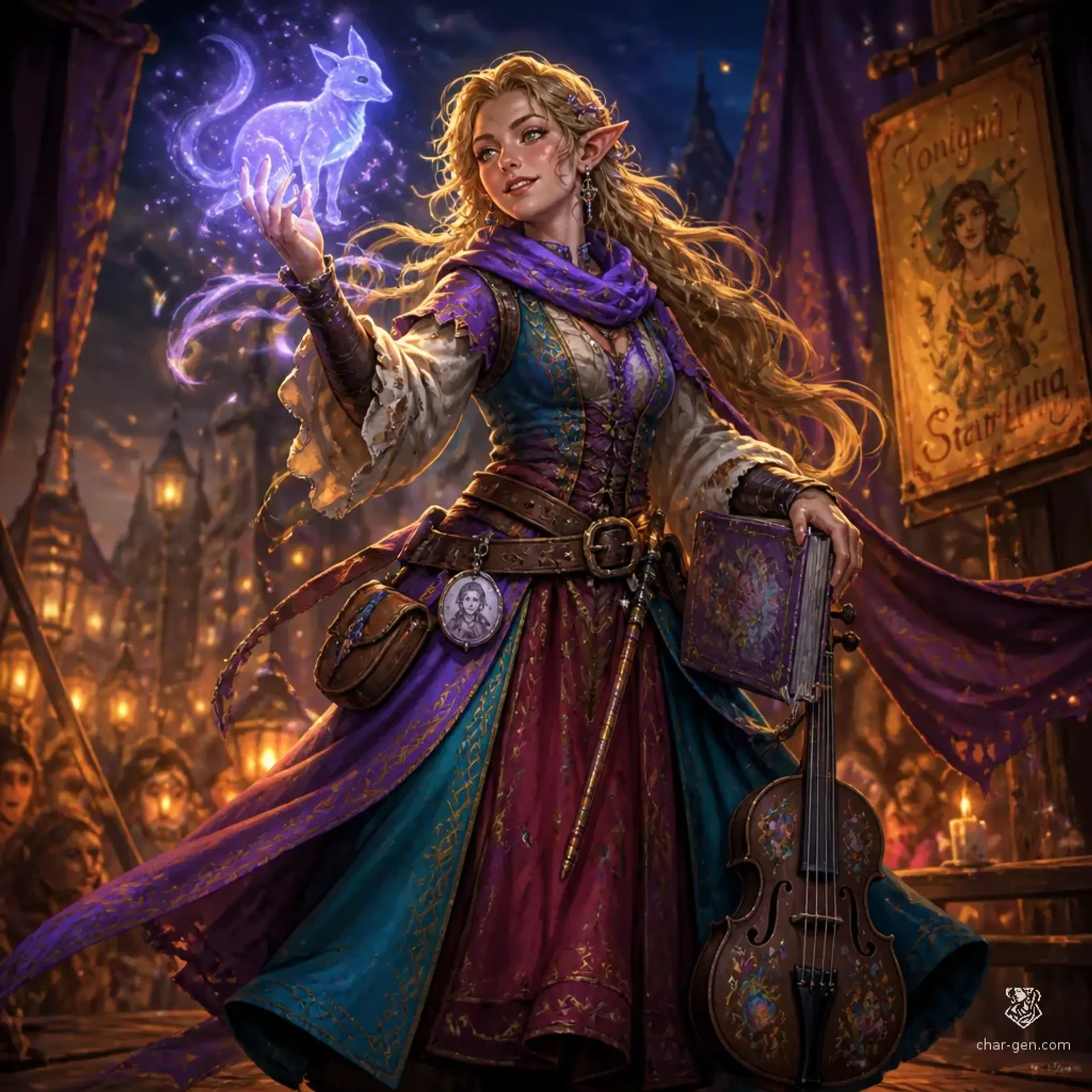 Neri - AI-generated fantasy Character