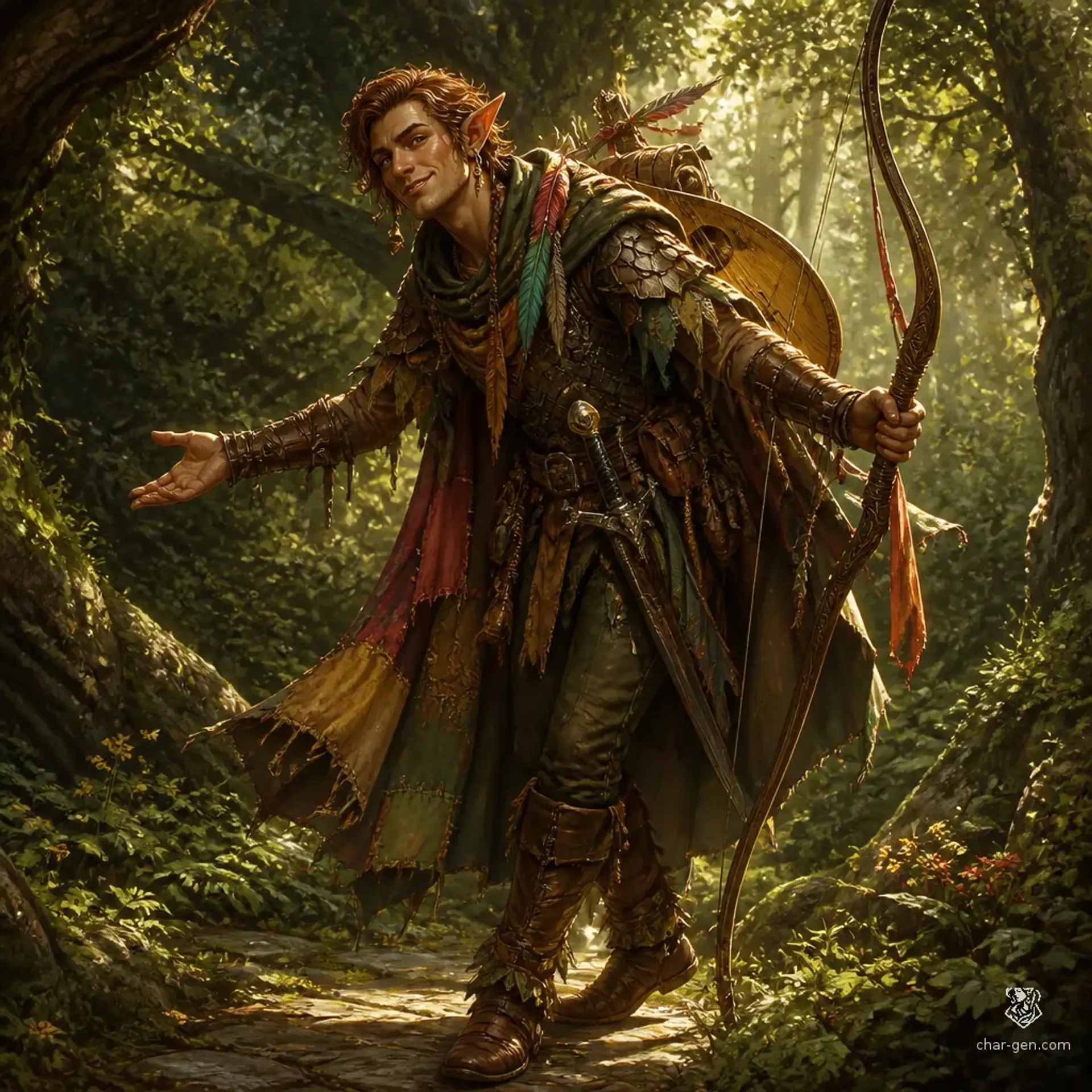 Elmo - AI-generated fantasy Character
