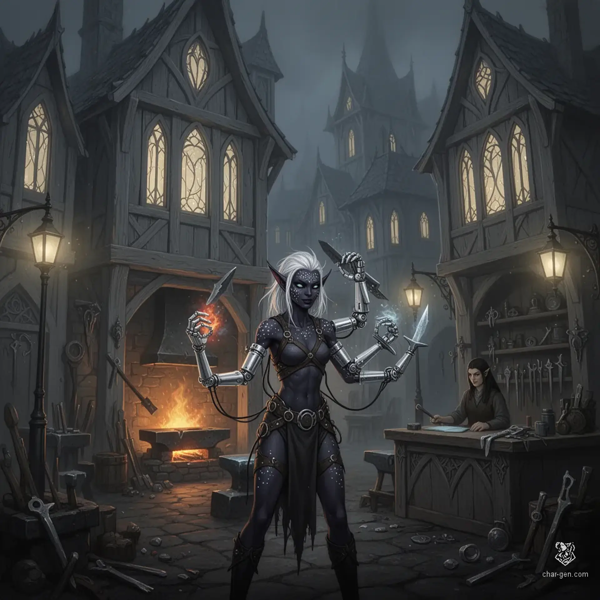 Shadowlight Forge - AI-generated fantasy Shop
