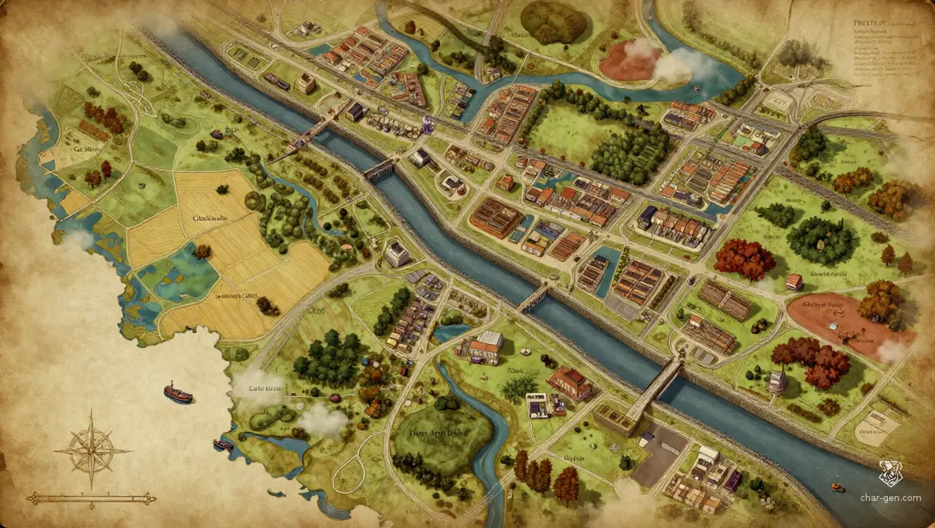 The Cut - AI-generated fantasy Region