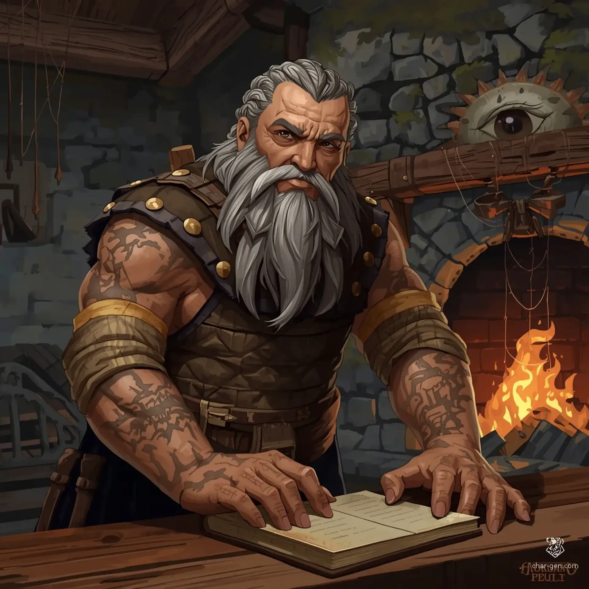 The Grinning Gorgon - AI-generated fantasy Tavern