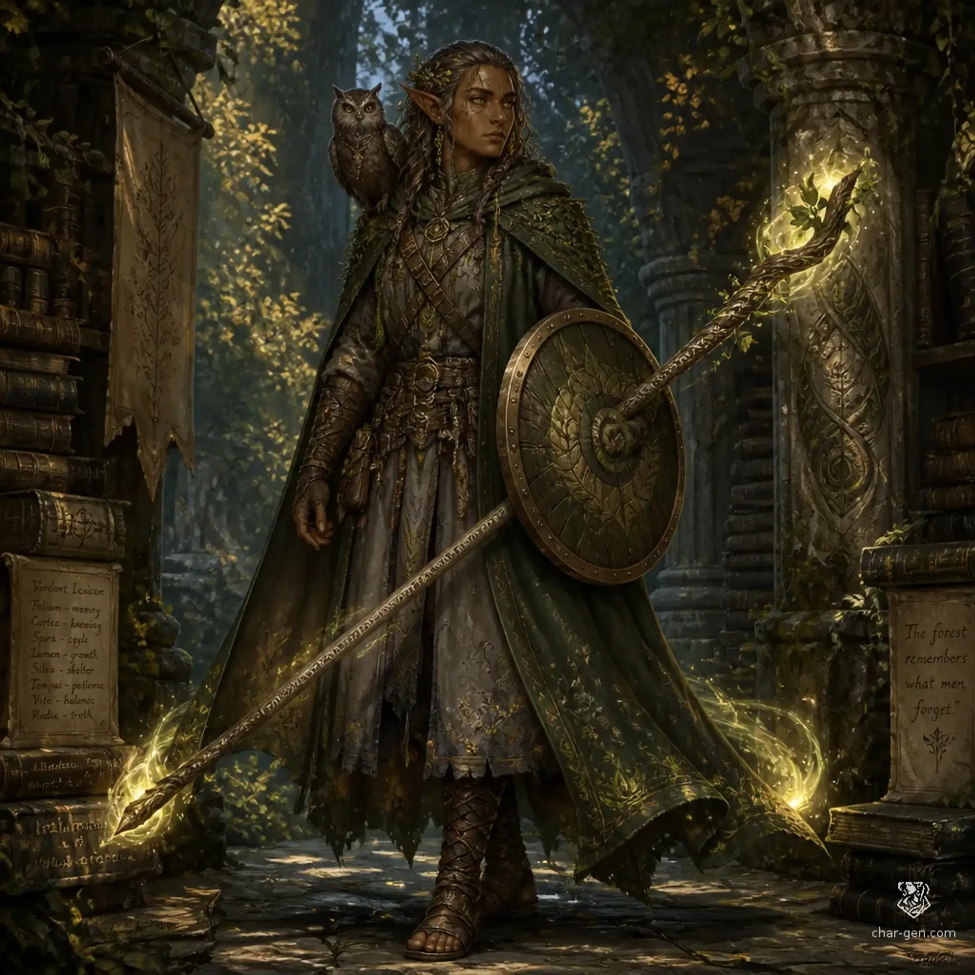 Lethariel Thornebough - AI-generated fantasy Character