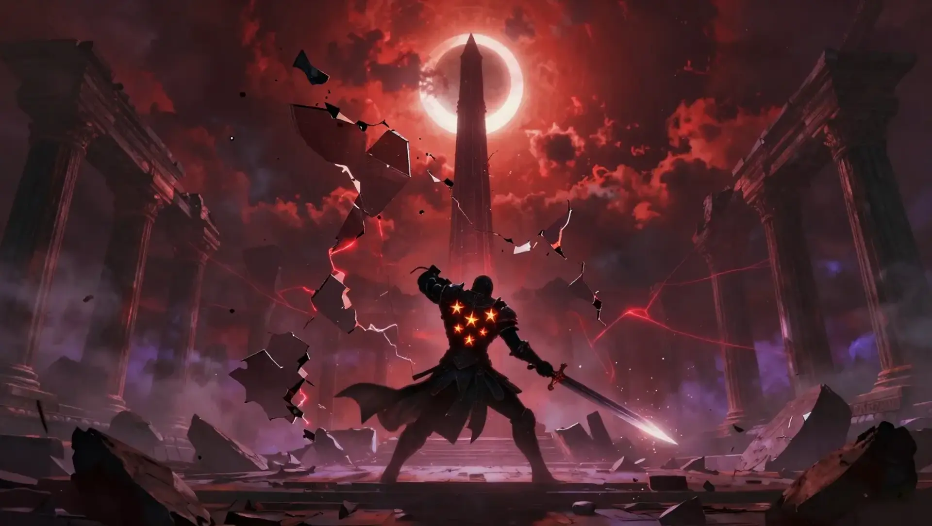 Duel Beneath the Scarlet Eclipse