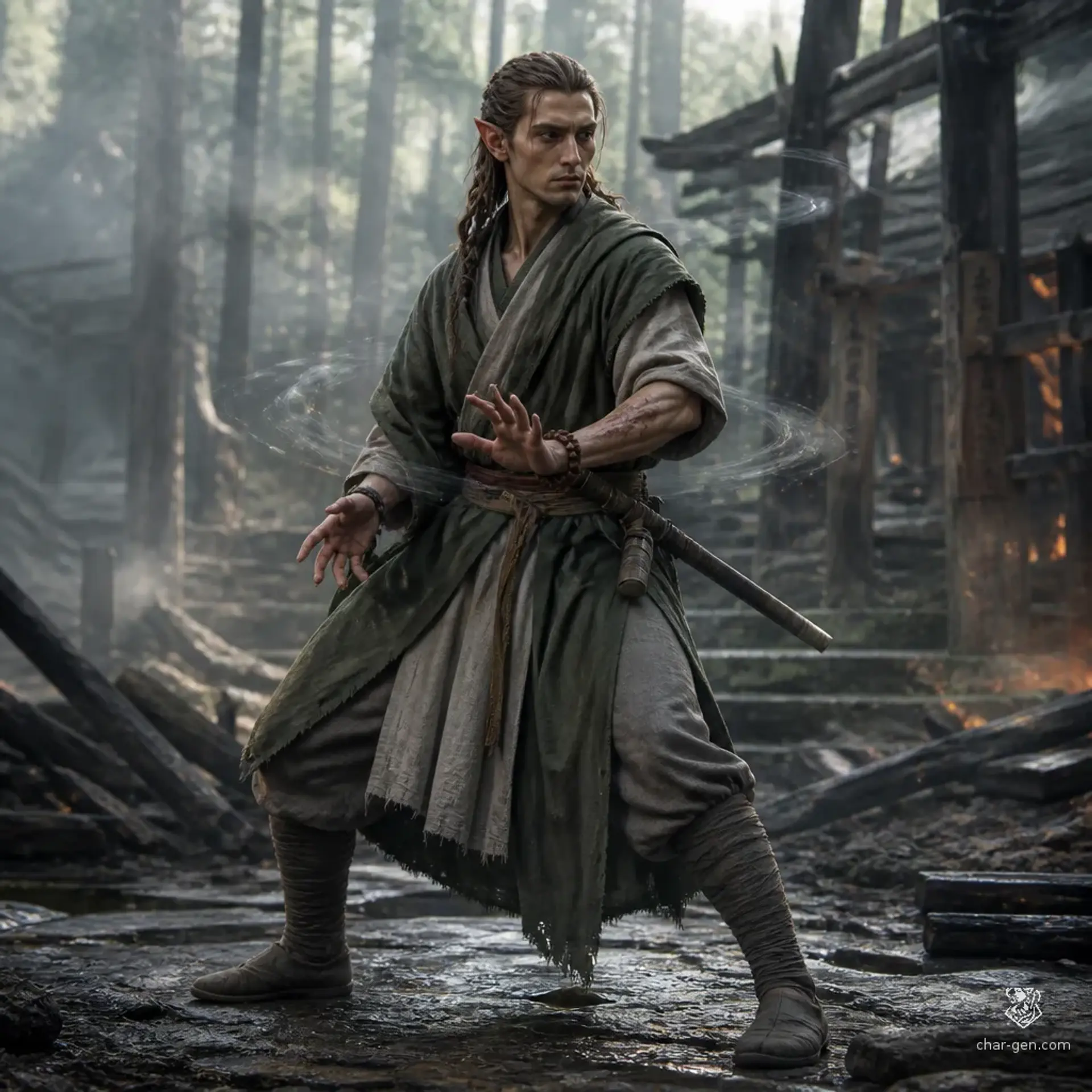 Sethesh Vadas - AI-generated fantasy Character