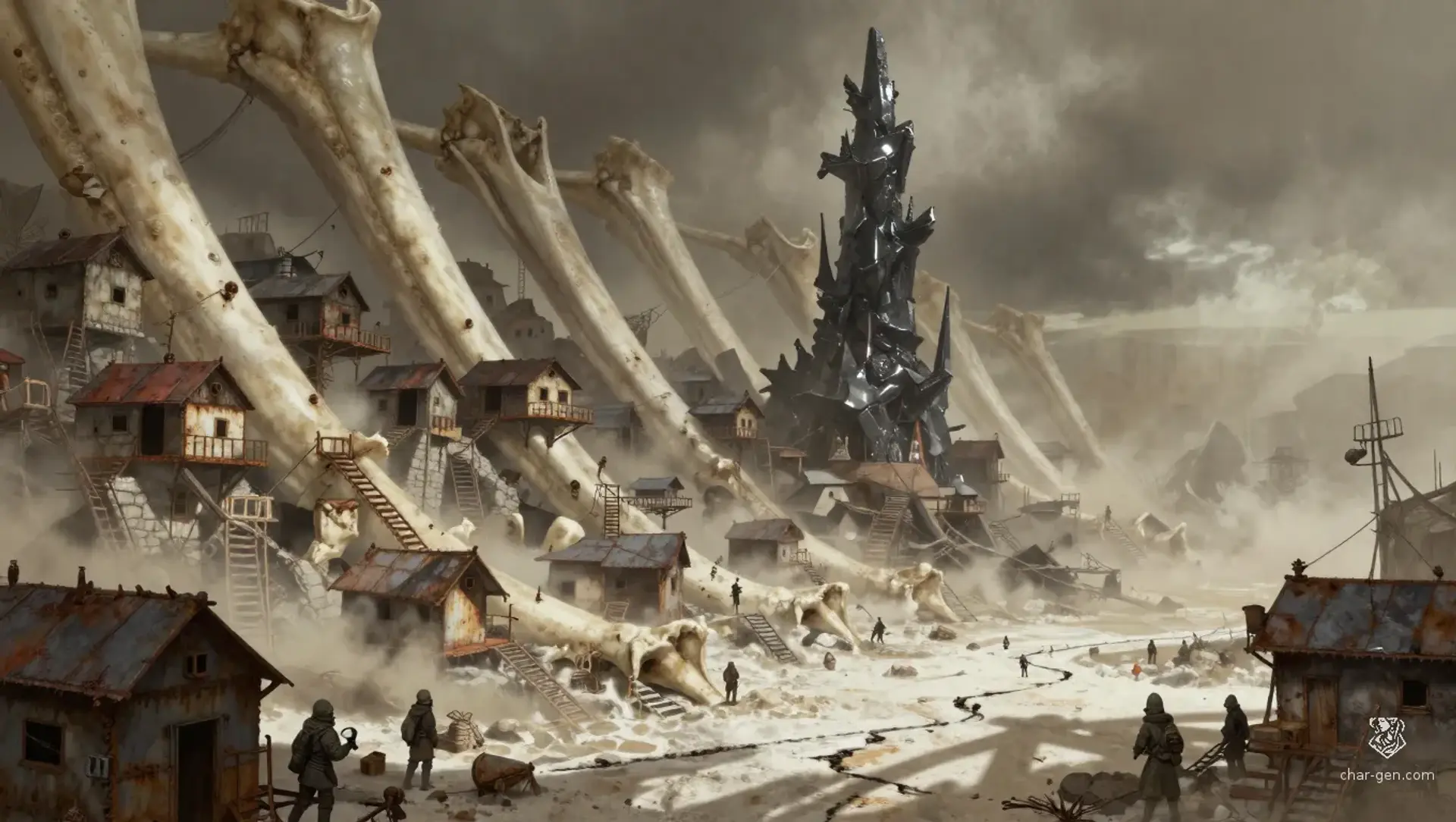 Low-Point - AI-generated fantasy Settlement