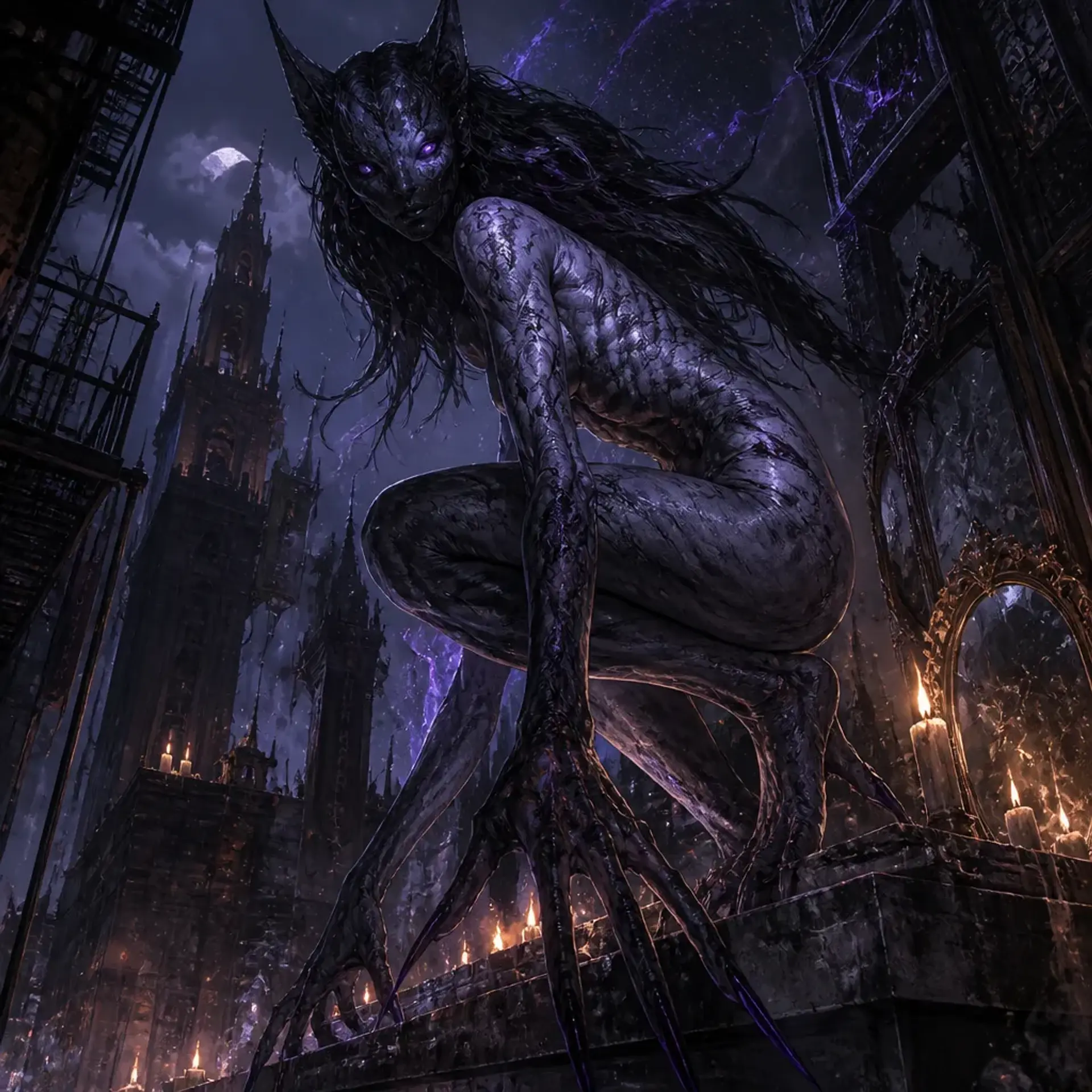 Umbral Psion Apex - AI-generated fantasy Monster