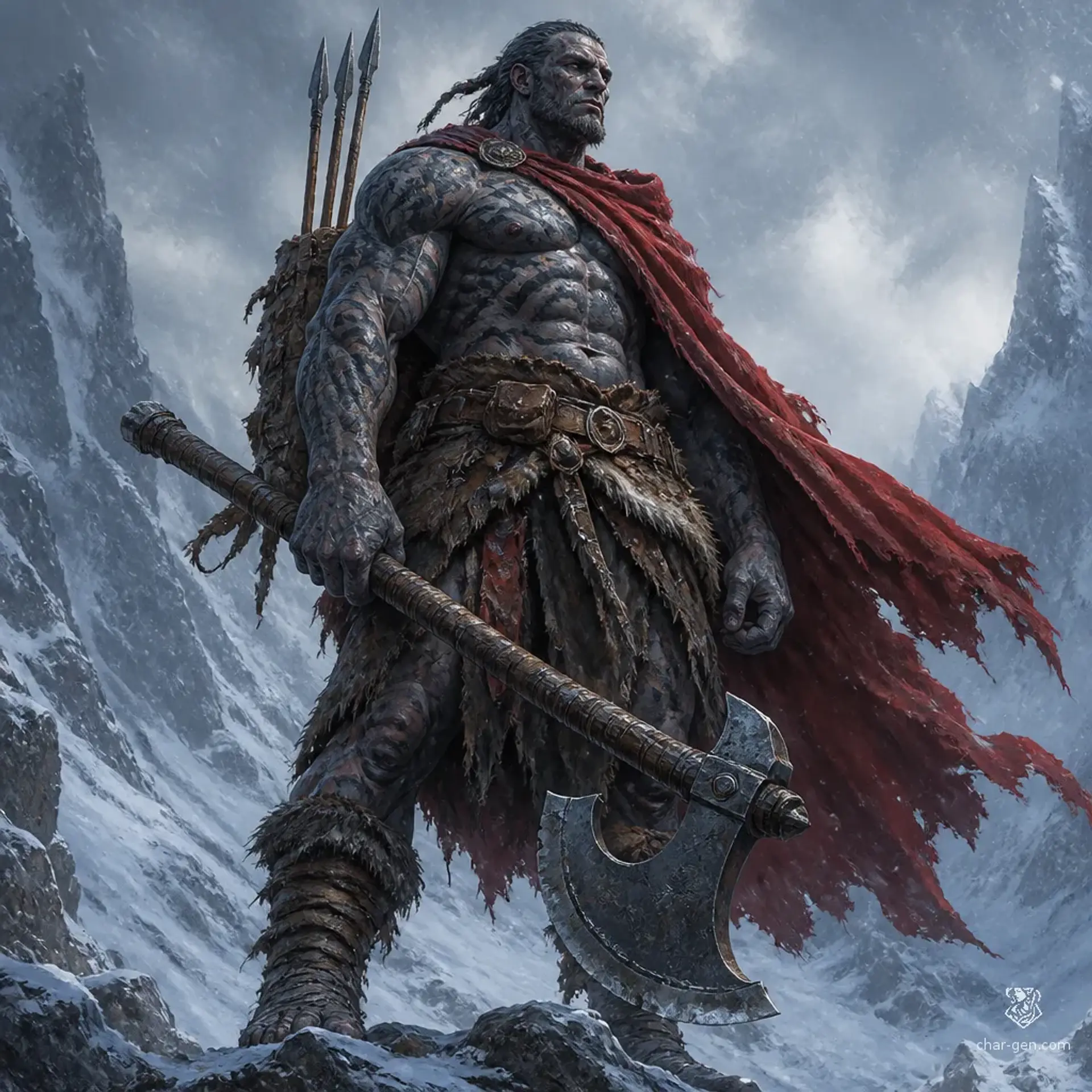 Keth Cragheart Thuliaga - AI-generated fantasy Character