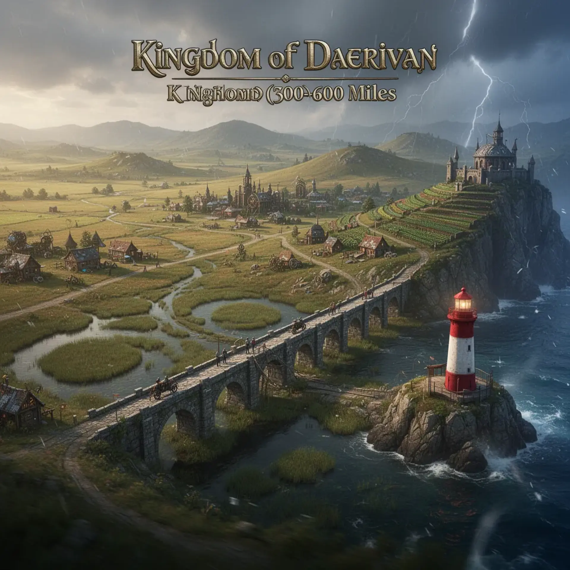 Kingdom of Daerivan - AI-generated fantasy Region