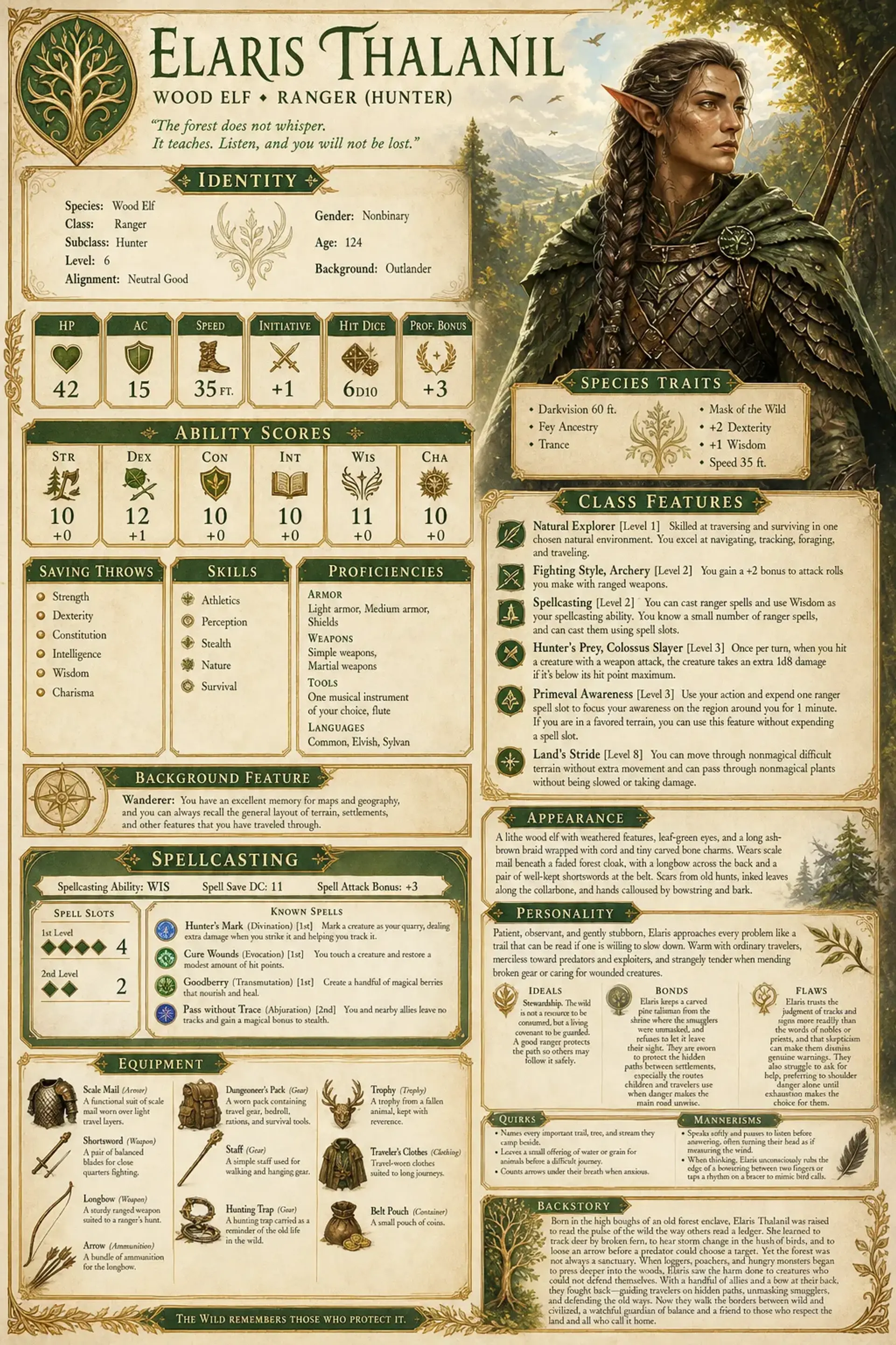 Character Sheet