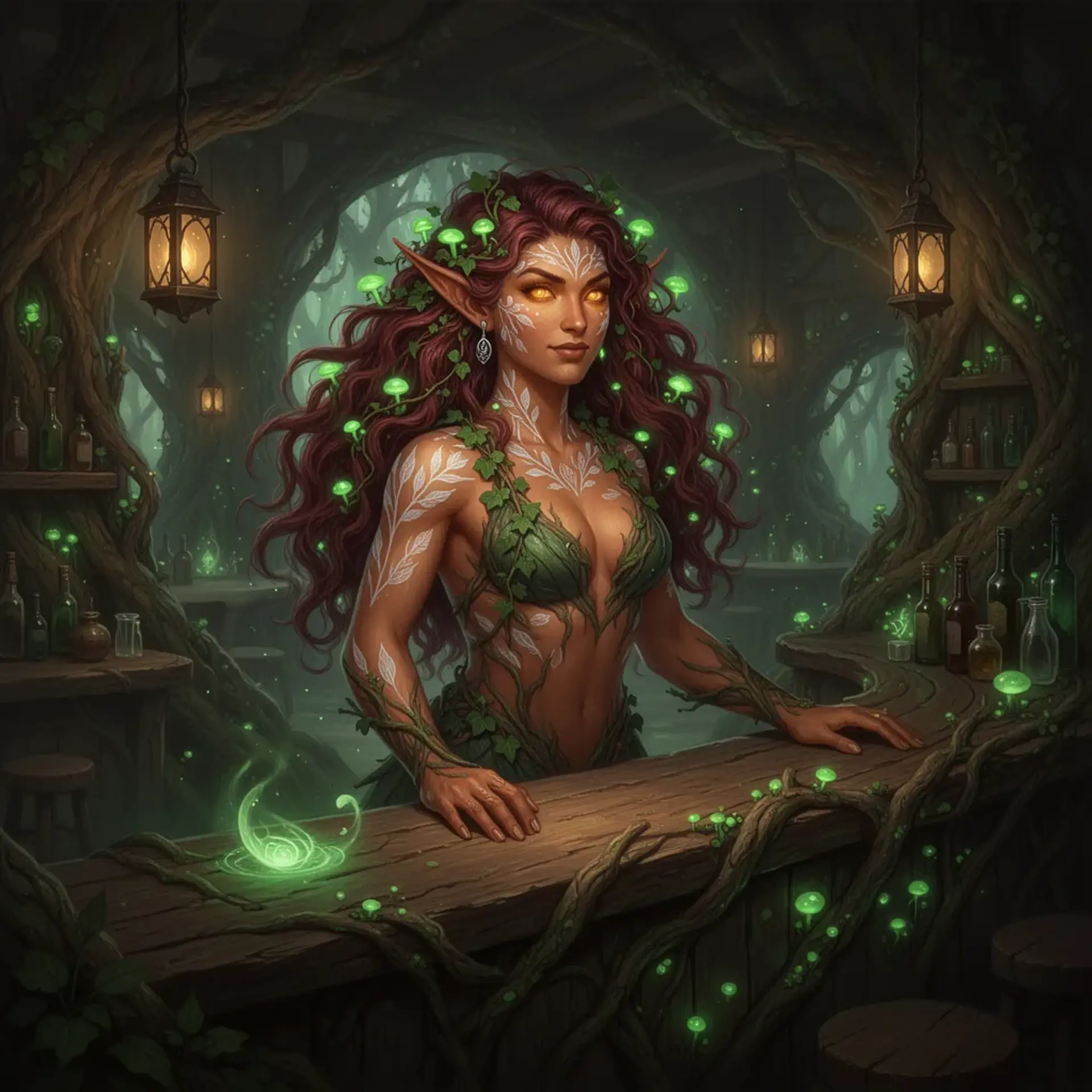 Thalindra Moonbrook - AI-generated fantasy NPC
