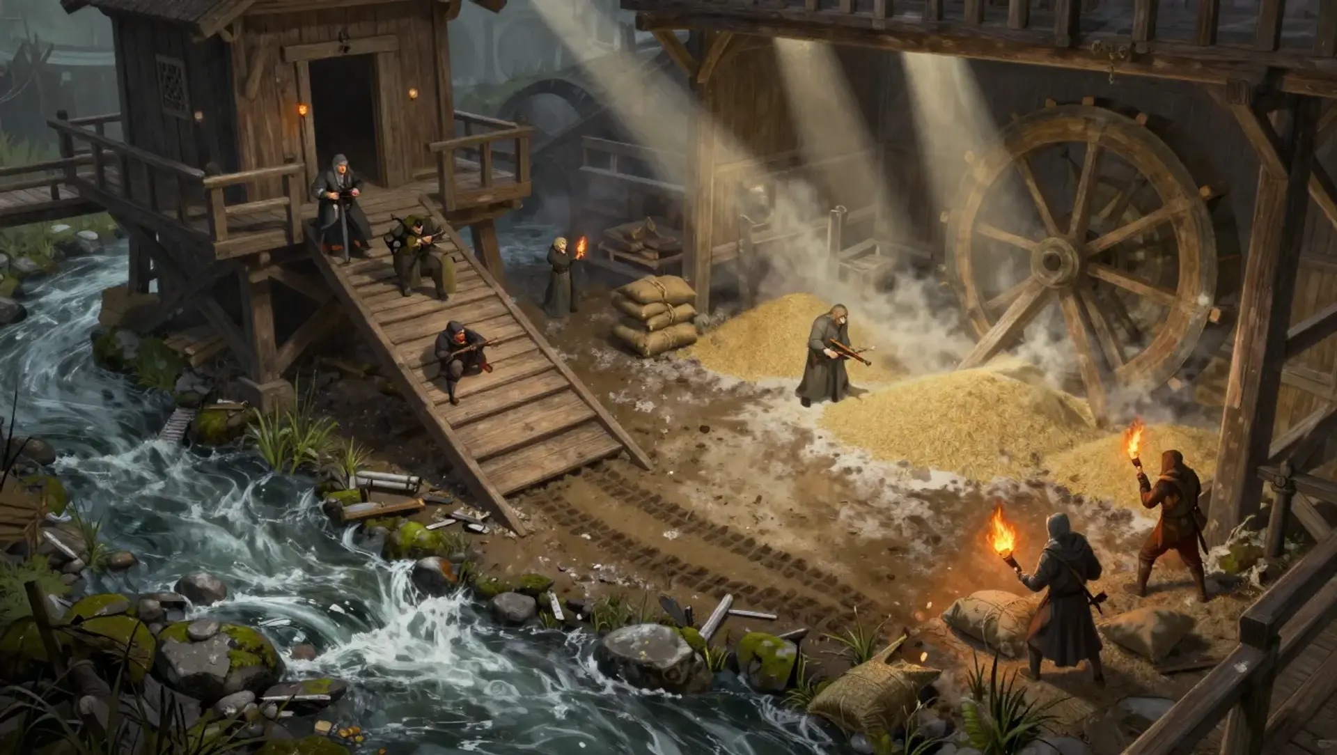 Save the Mill Before the Grain Burns - AI-generated fantasy Encounter