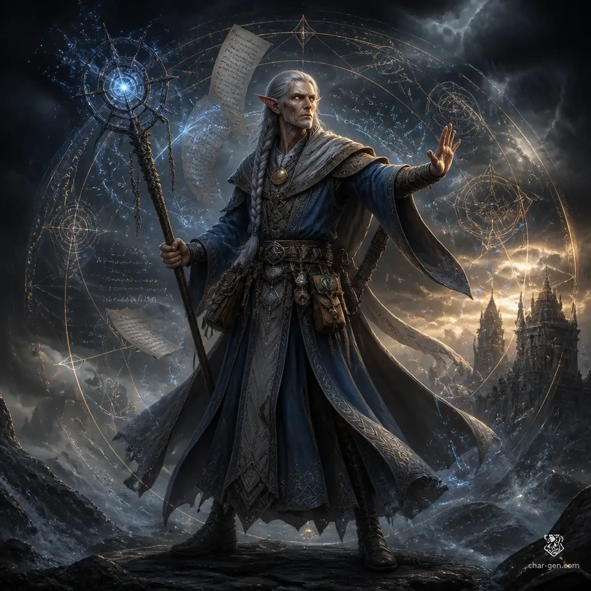 Athenor Naehmy - AI-generated fantasy Character