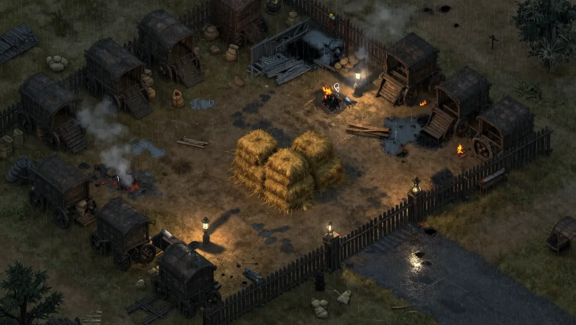 Midnight Raid at the Stable Yard - AI-generated fantasy Encounter