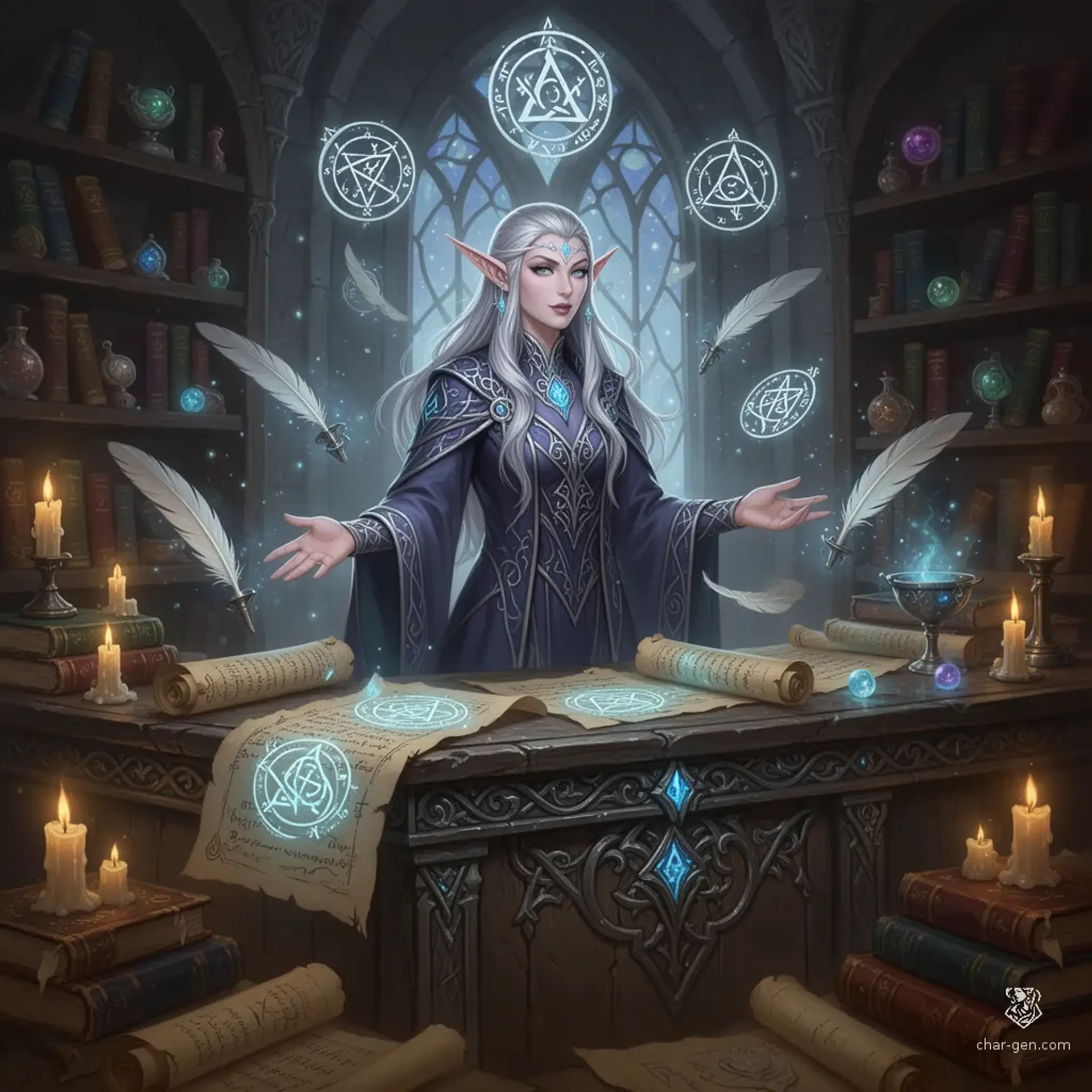 The Silver Scribe Scriptorium - AI-generated fantasy Shop