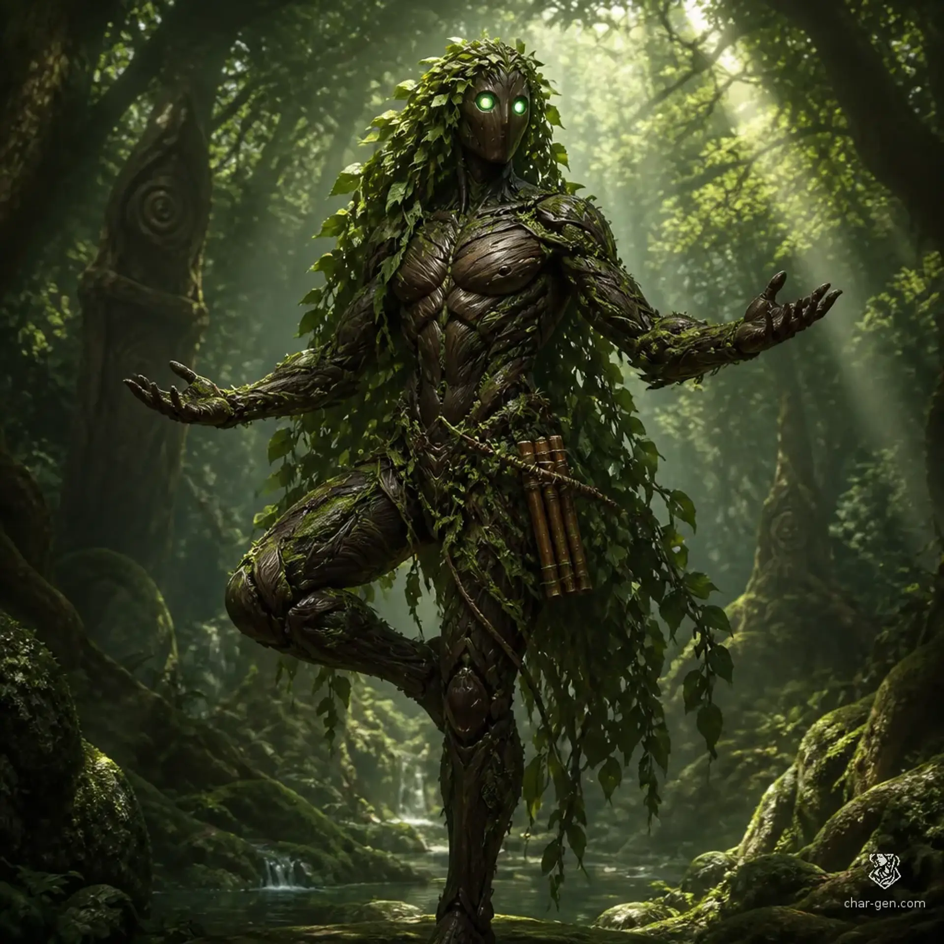 Verdant Soul - AI-generated fantasy Character